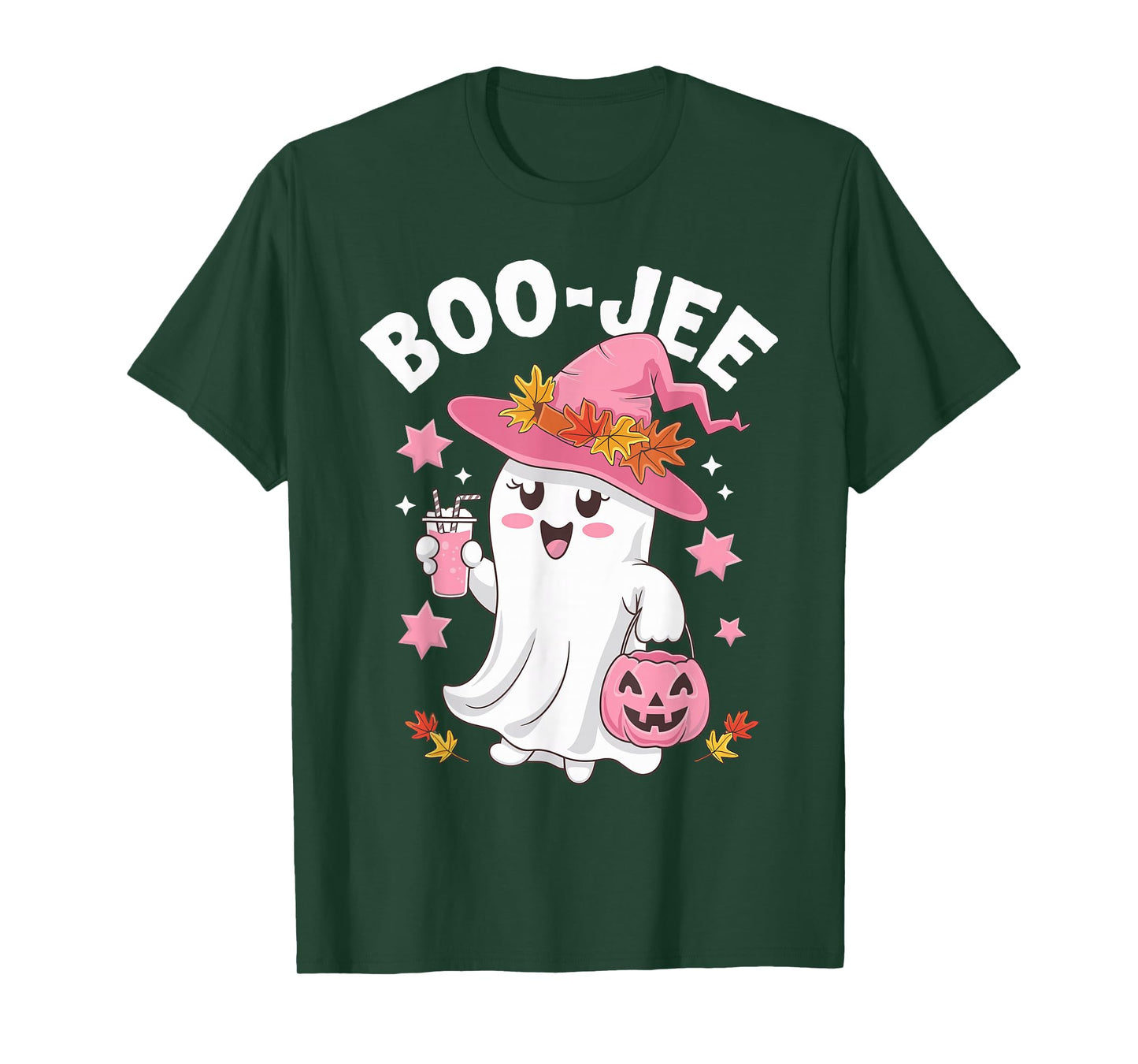 Boo Jee Halloween Boujee Boo Jee Ghost Pink T-Shirt