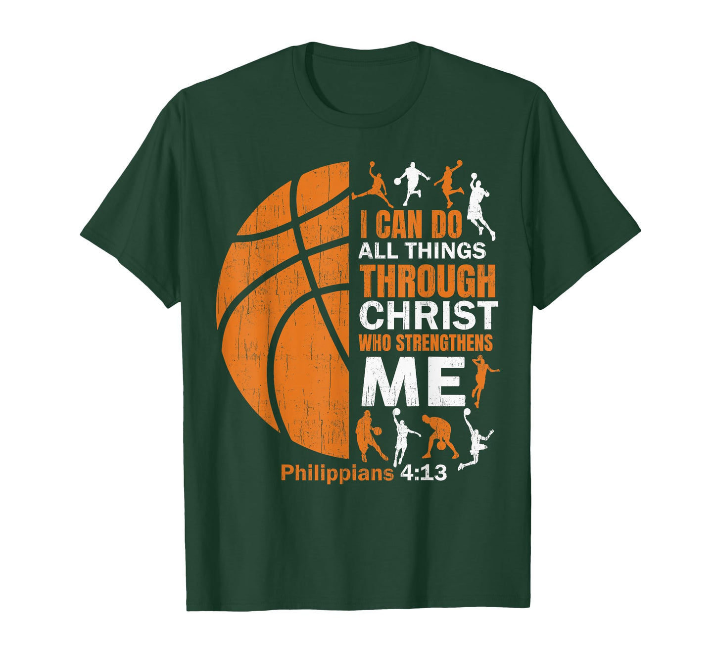 Basketball T Shirt Christian Christ Bible Verse Men Players T-Shirt