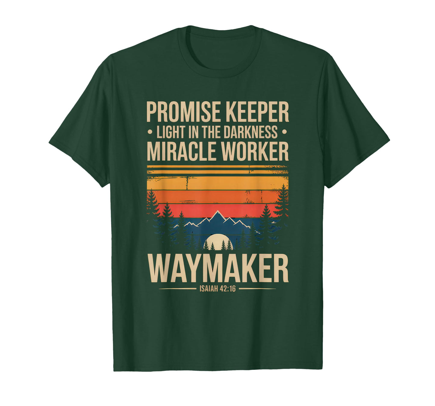 Waymaker Tshirt Promise Keeper Miracle Worker God Christian T-Shirt