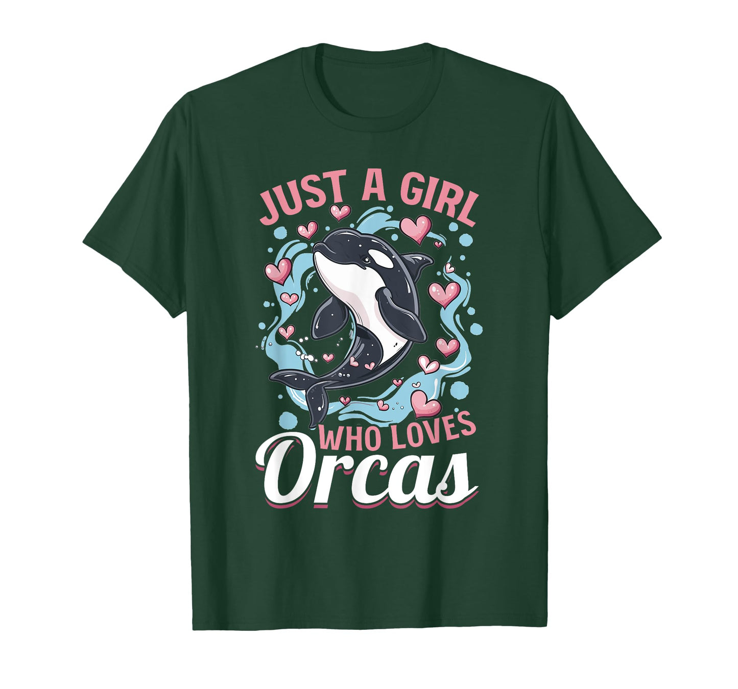 Funny Orca Animal Just a Girls who loves Orcas T-Shirt