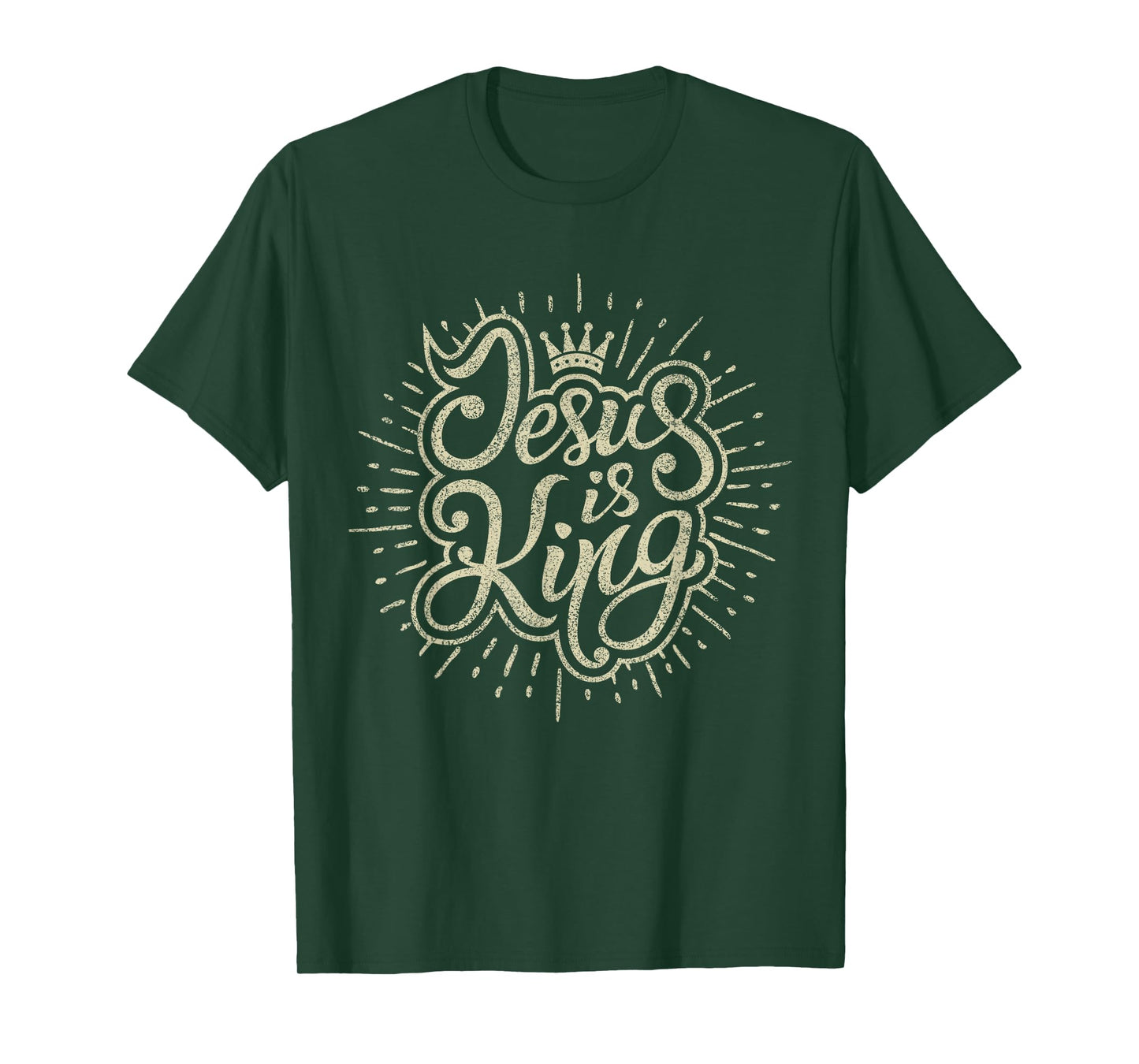 Jesus Is King Bible Faith Graphic Men Women Christian T-Shirt