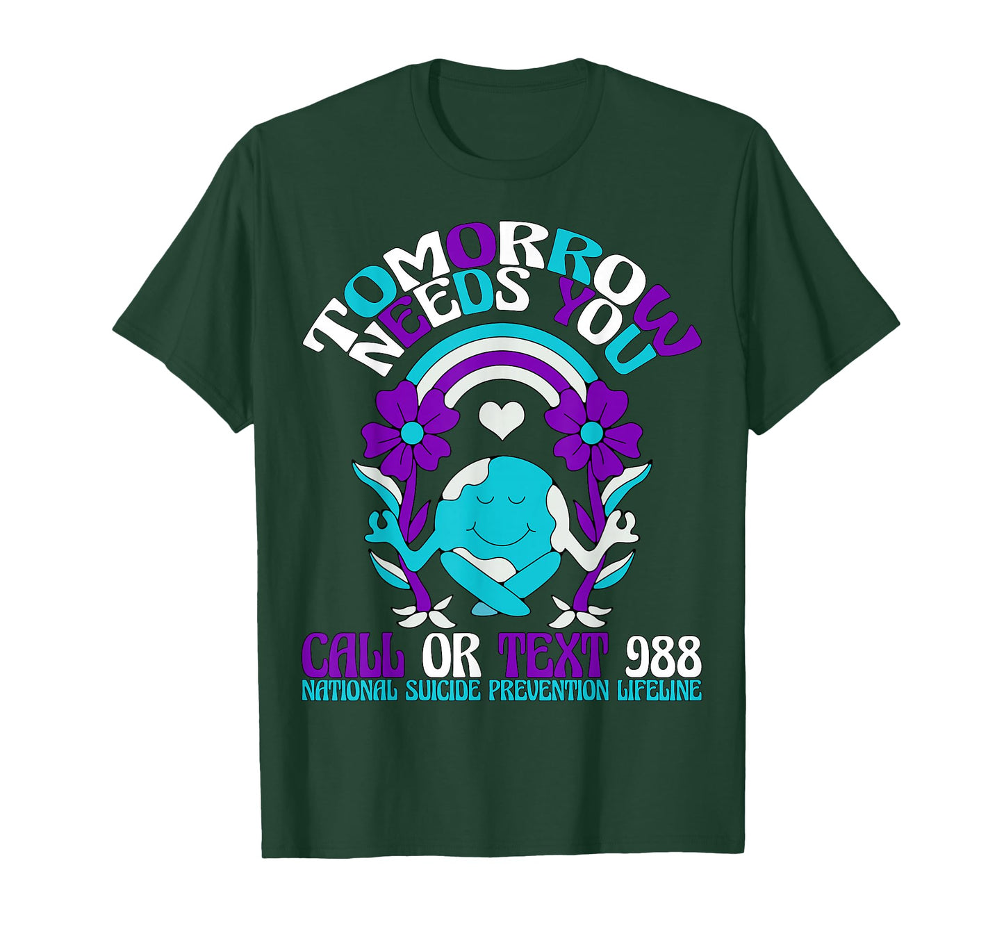 Retro Tomorrow Needs You 988 Suicide Prevention Awareness T-Shirt