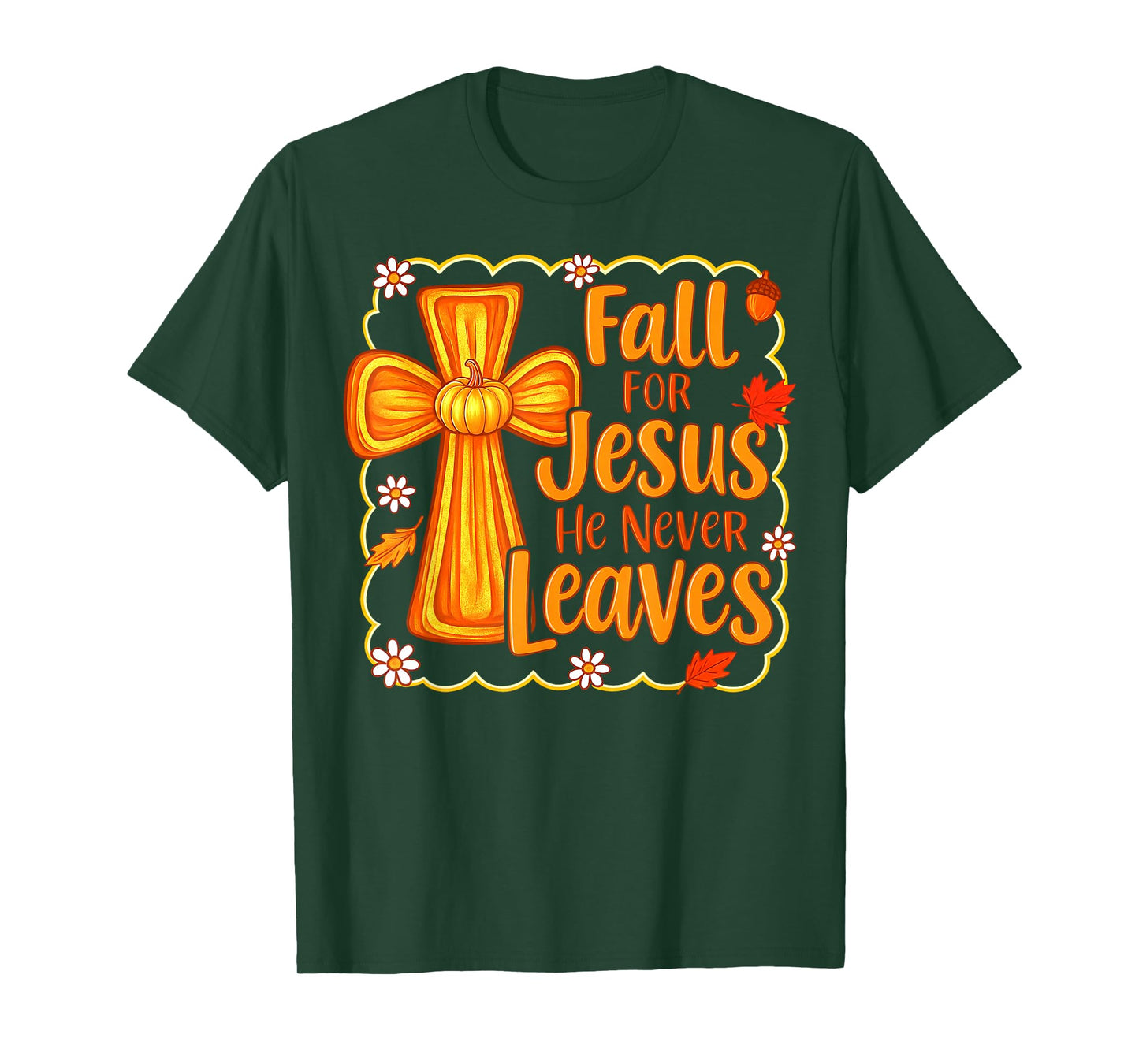 Pumpkin Everyone Needs Jesus Cross Cozy Autumn Christian T-Shirt