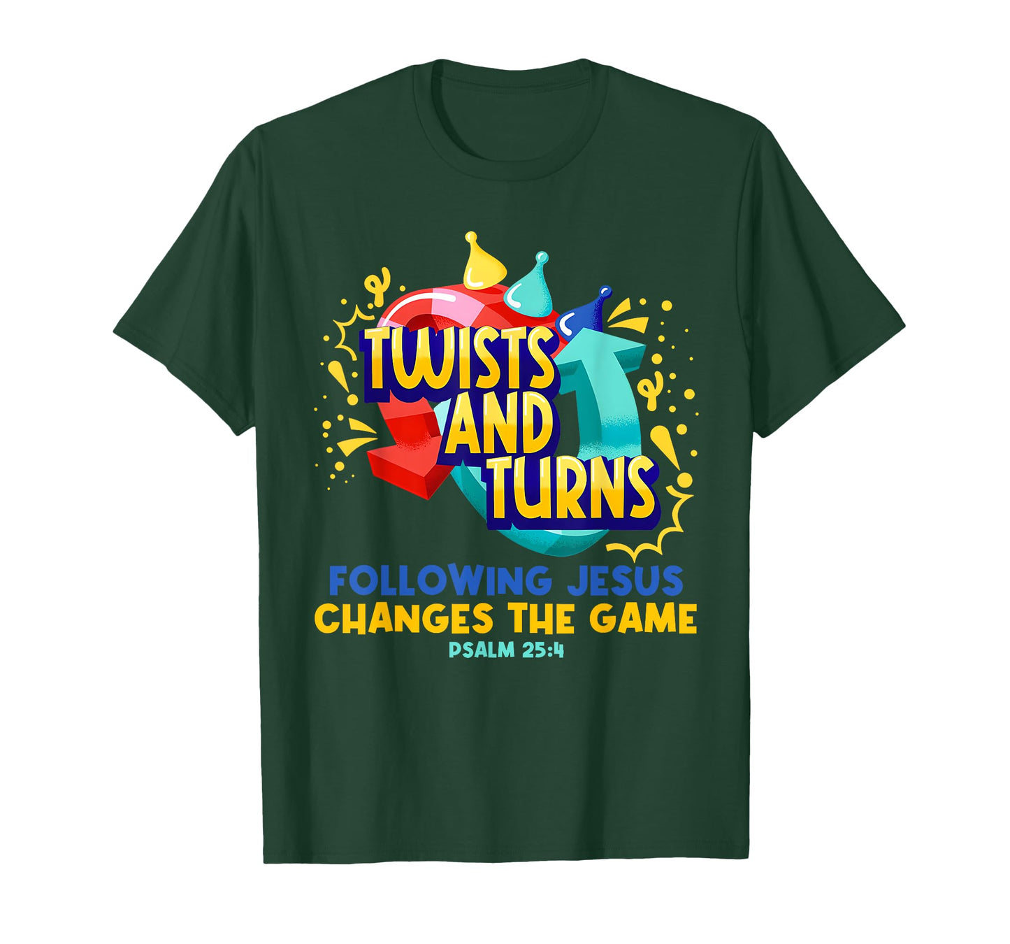 Twists and Turns Vbs Vibes Christian Games Board Funny T-Shirt
