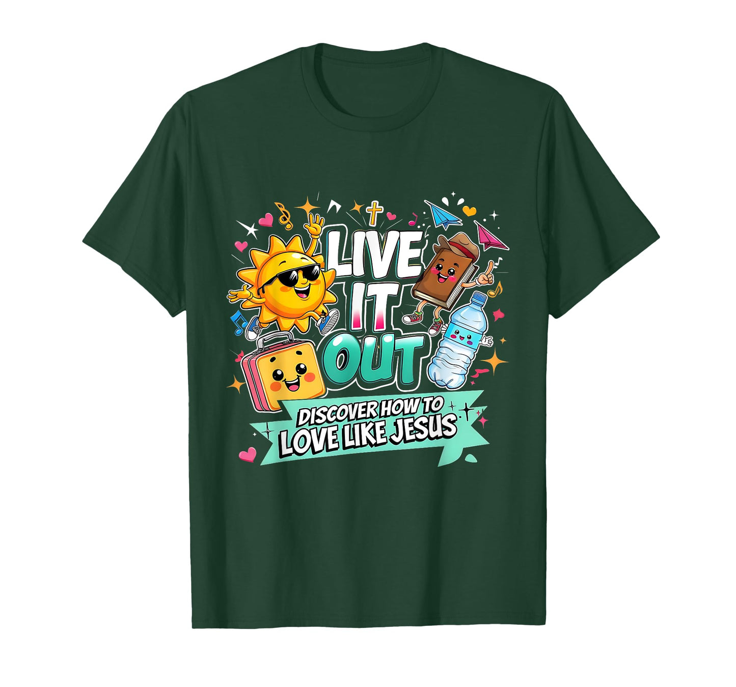 Live It Out Love Like Jesus VBS Summer 2025 Tee T-Shirt
