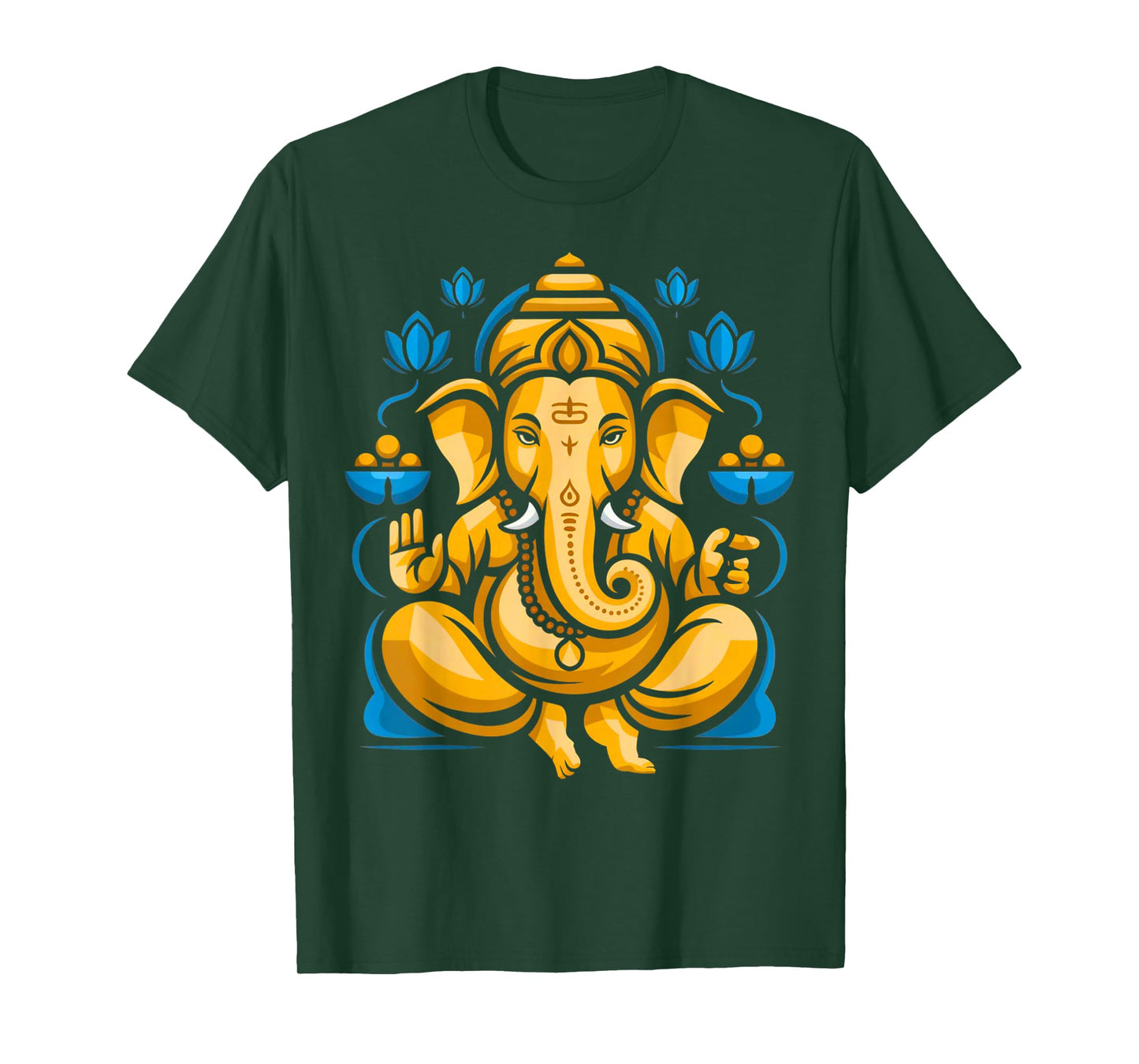 Hindu Ganesha Puja Elephant God India Meditation Yoga Murti T-Shirt