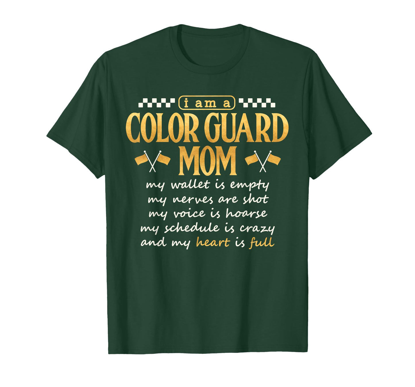 Color Guard Mom Shirt Proud Color Guard Mother Mama School T-Shirt