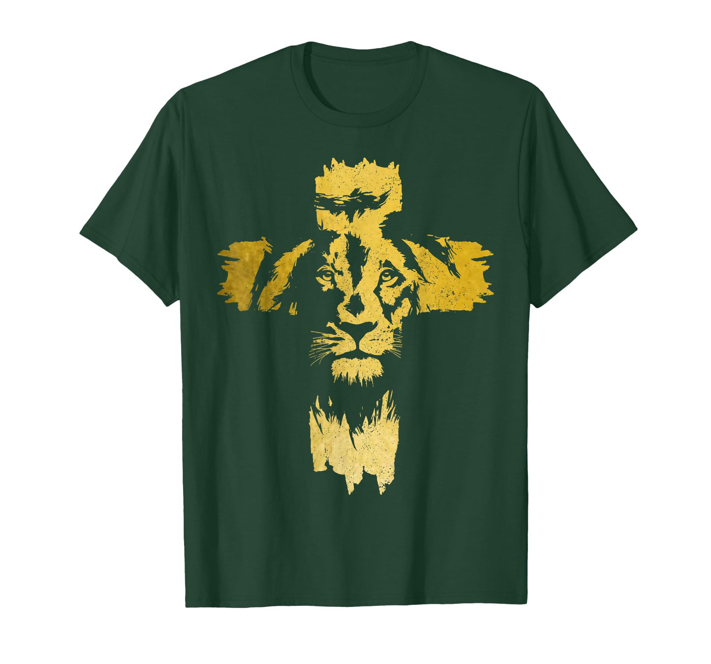 Christian Lion Cross Bible Jesus Religious T-Shirt