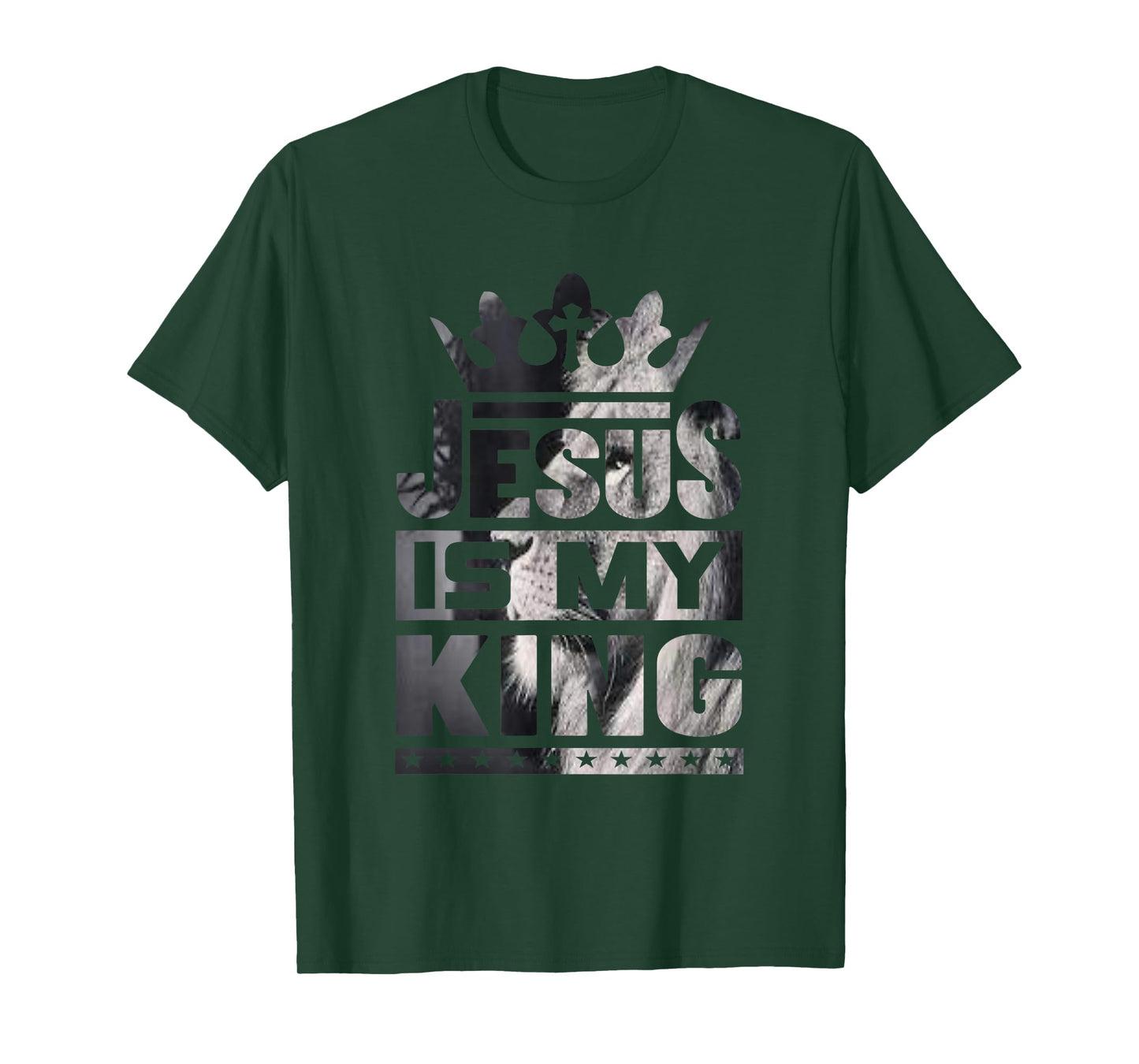 Jesus is My King – Bold Faith and Strength Design T-Shirt