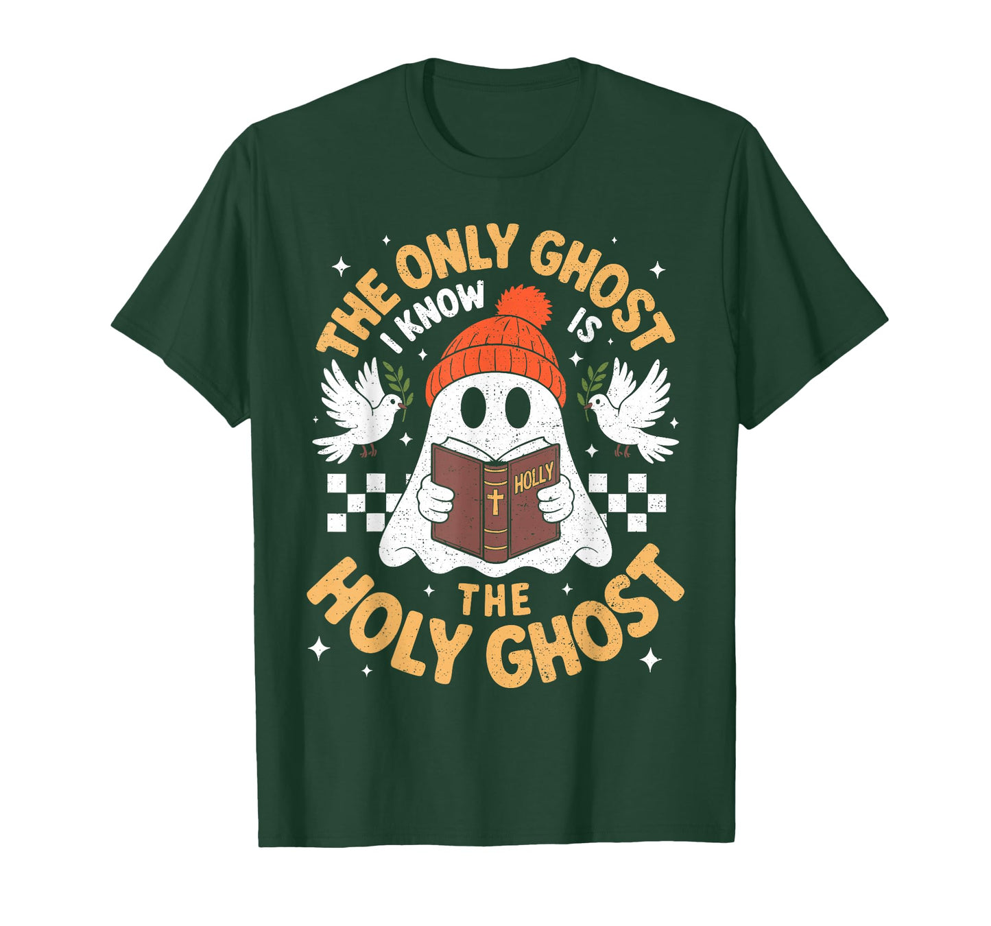 The Only Ghost I Know is The Holy Ghost Bible Halloween Boo T-Shirt