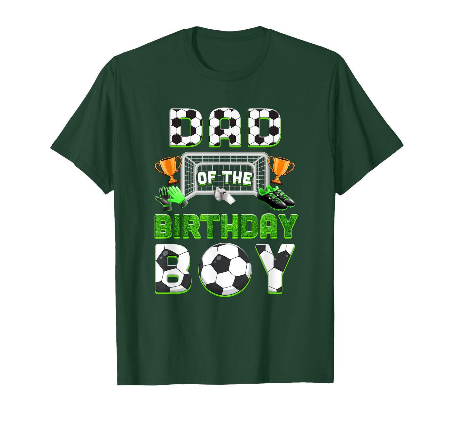 Dad Of The Birthday Boy Soccer Family Matching Party T-Shirt