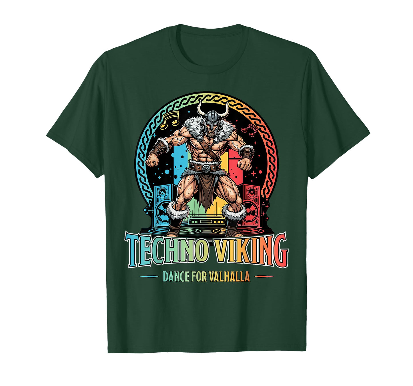 Techno Viking Dance for Valhalla Funny Party Design T-Shirt