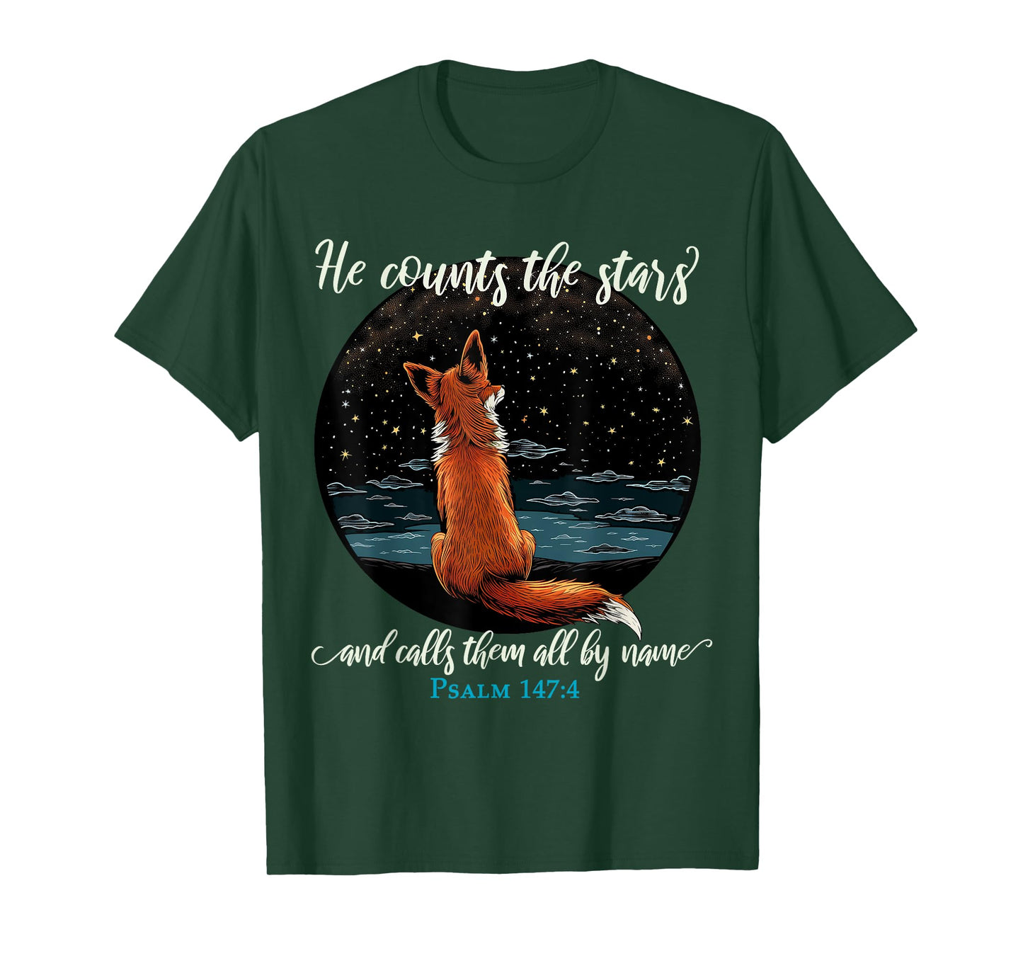 He Counts The Stars And Calls Them All By Name Psalm 147:4 T-Shirt