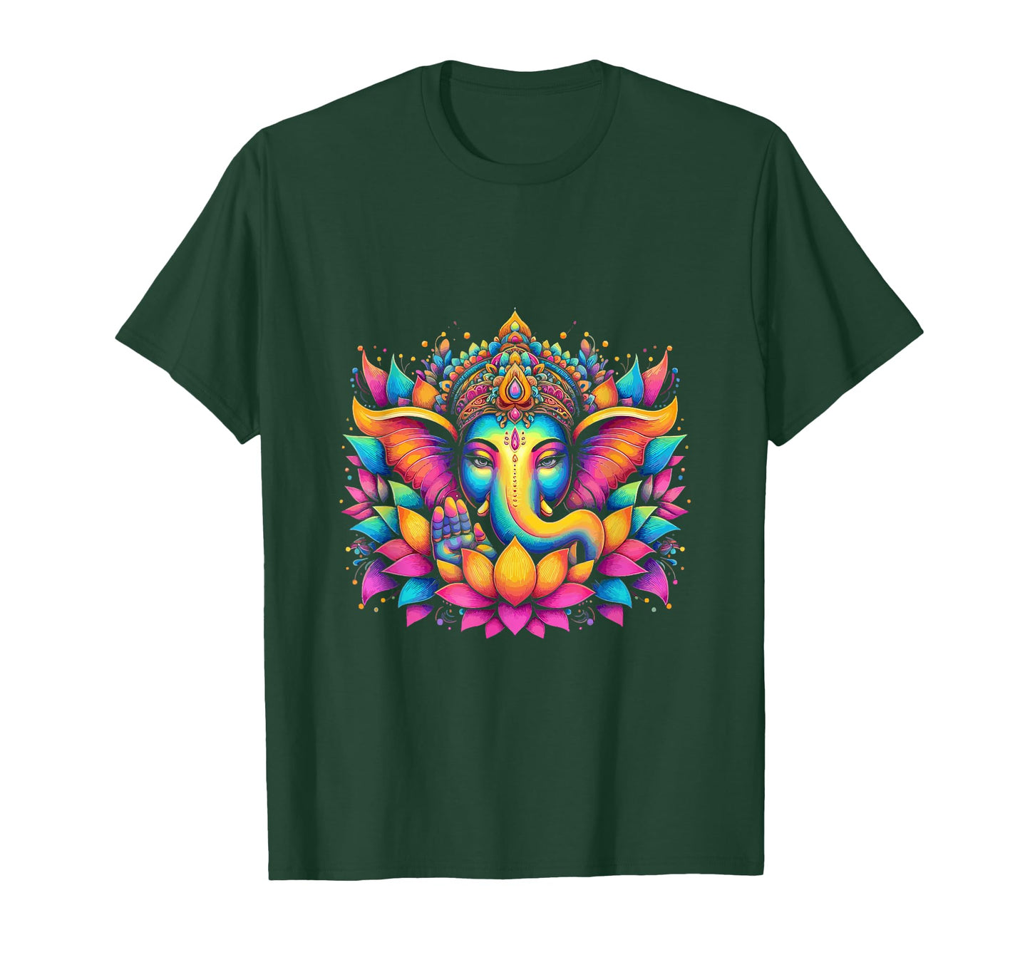 Ganesh Symbol Yoga Hindu Elephant God Ganesha Puja T-Shirt