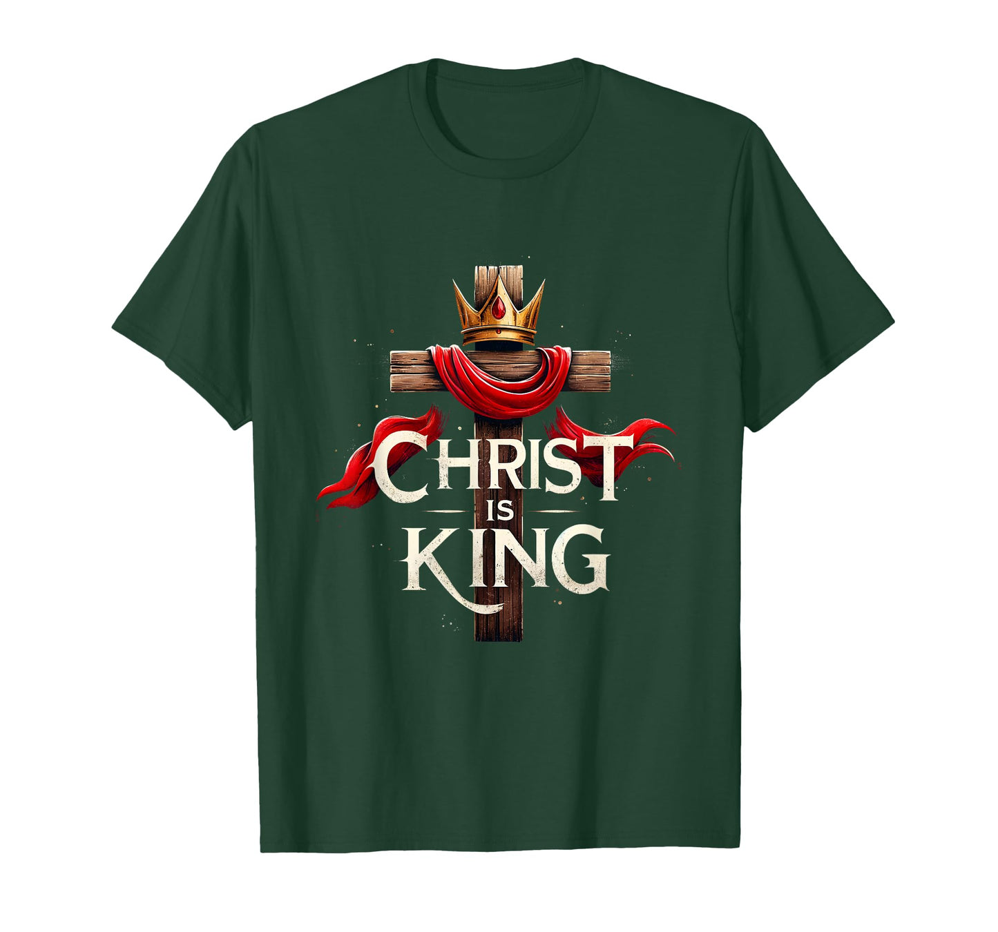 Christ Is King Christian Bible Verse Christian Jesus Lovers T-Shirt