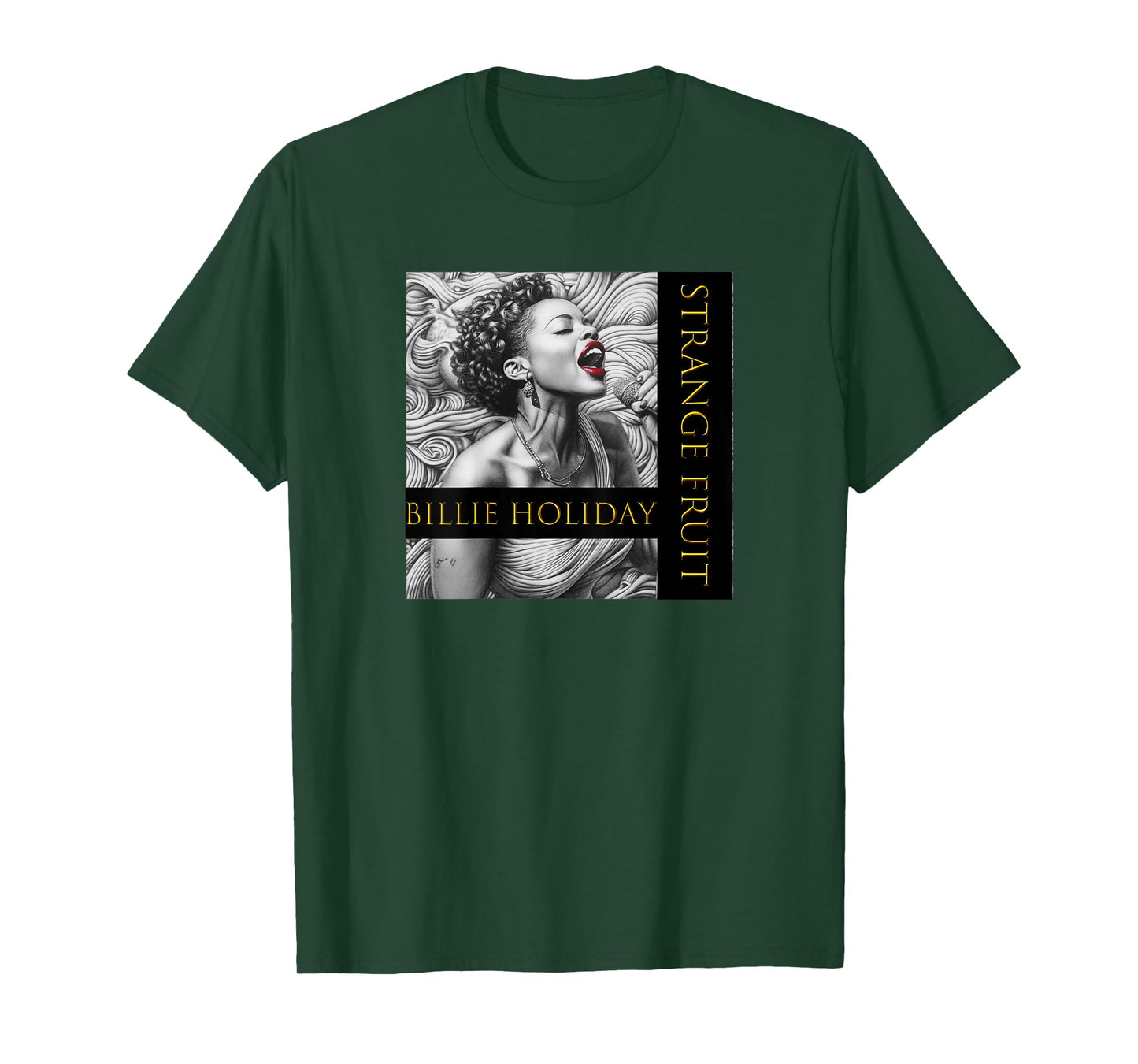 Billie Holiday_006_Back Printed T-Shirt