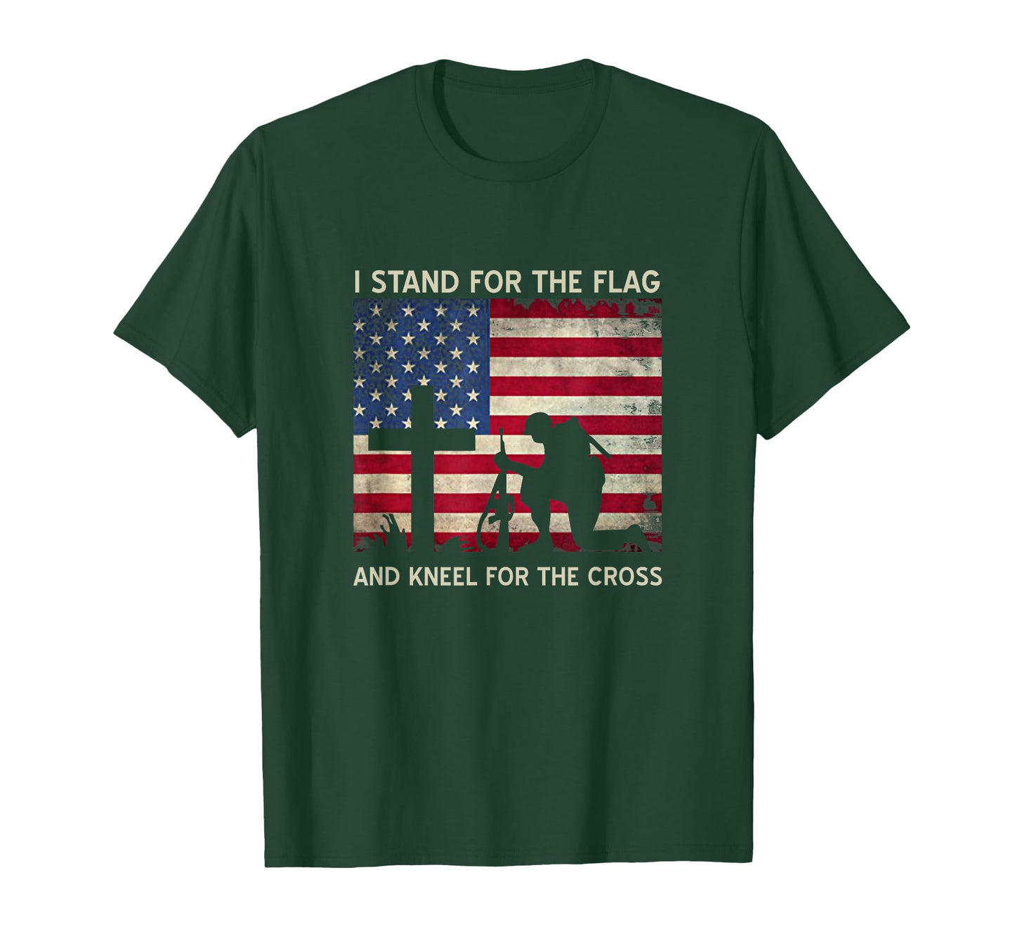I Stand For The Flag And Kneel For The Cross Gift T-Shirt