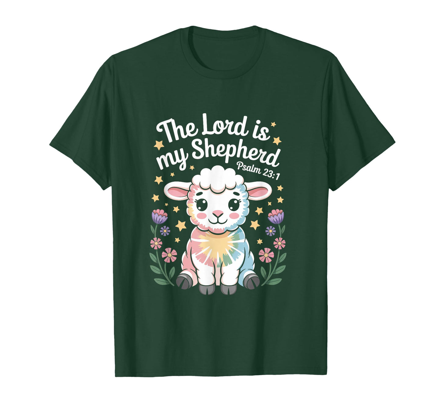 The Lord Is My Shepherd Faith Bible Verse Easter Christian T-Shirt