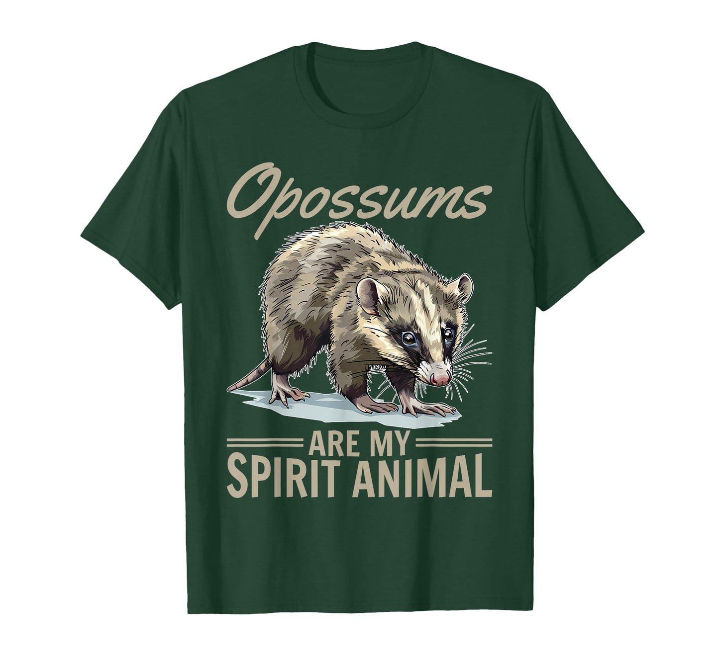 Funny Opossum Animal Opossums are my spirit animal T-Shirt