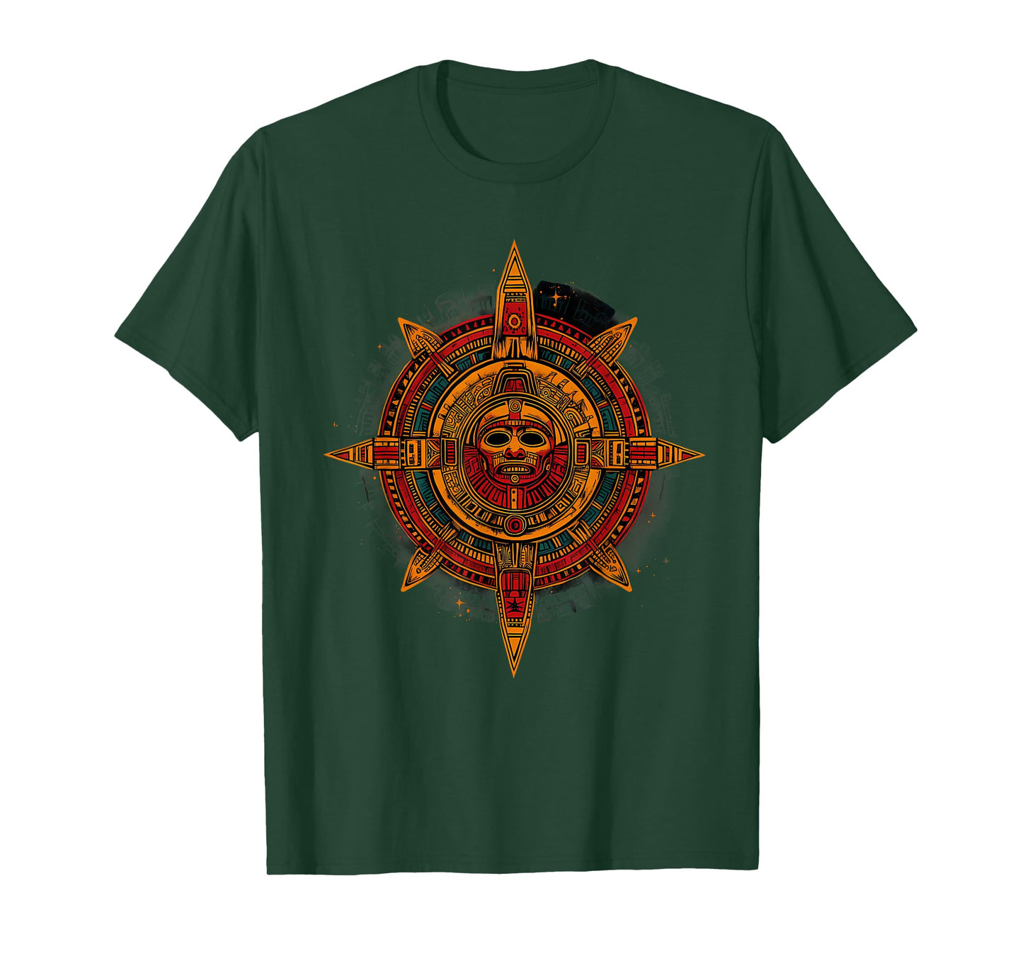 Aztec God Native Mexican Pride Mayan Calendar Quetzalcoatl T-Shirt