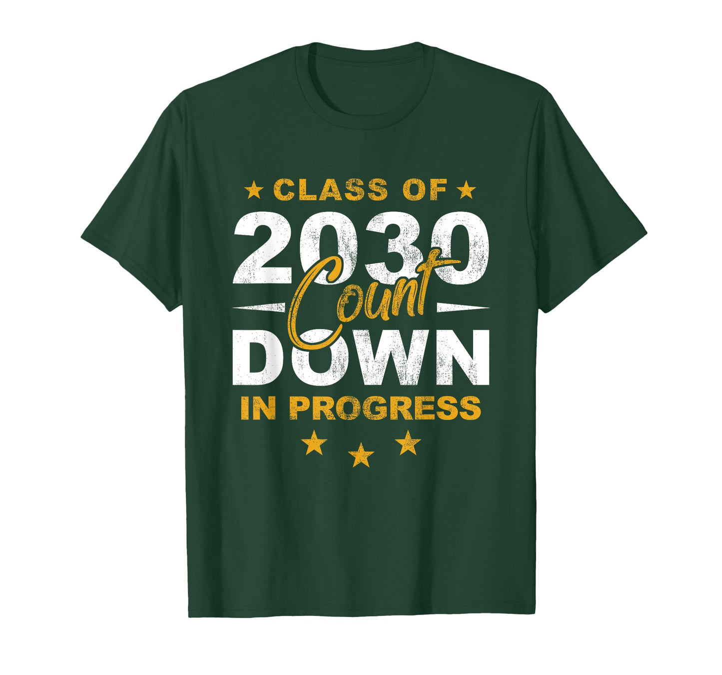 Class Of 2030 Count Down Graduating Fun First Day 8th Grader T-Shirt