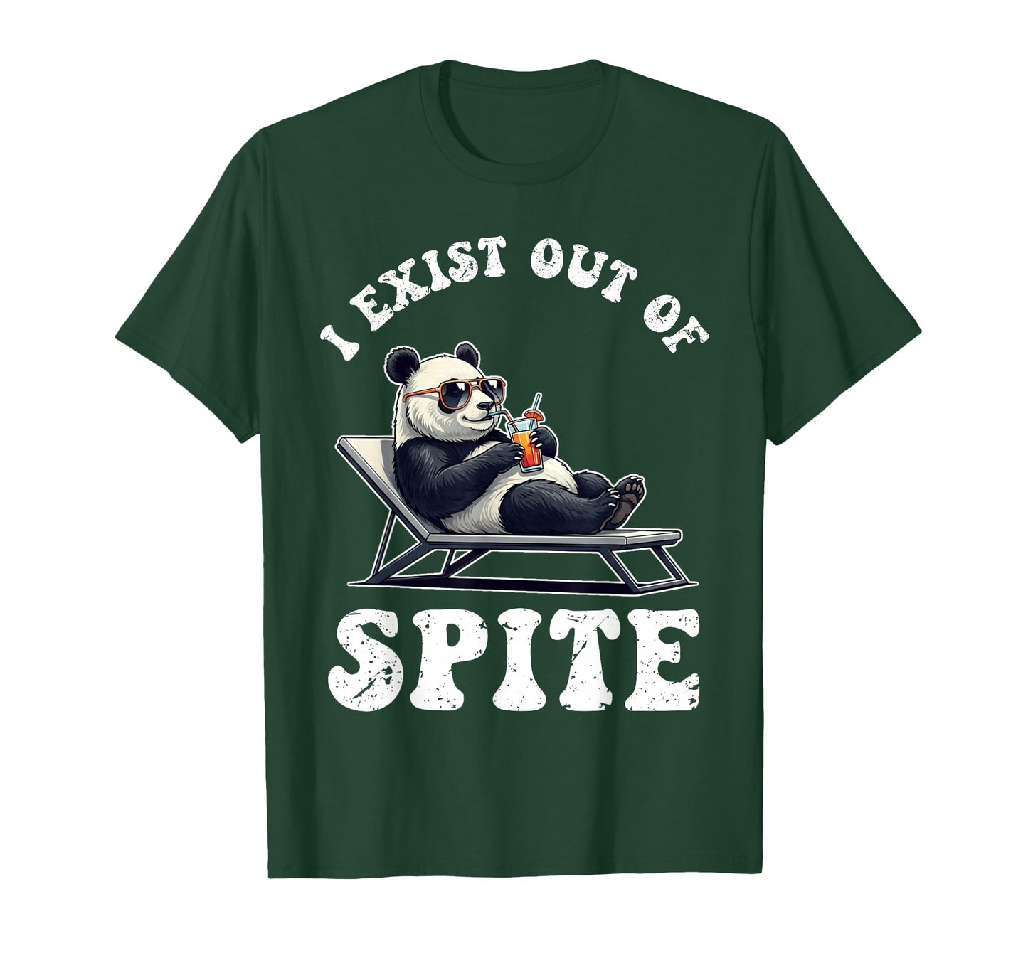I Exist Out Of Spite Funny Panda For Women Men T-Shirt