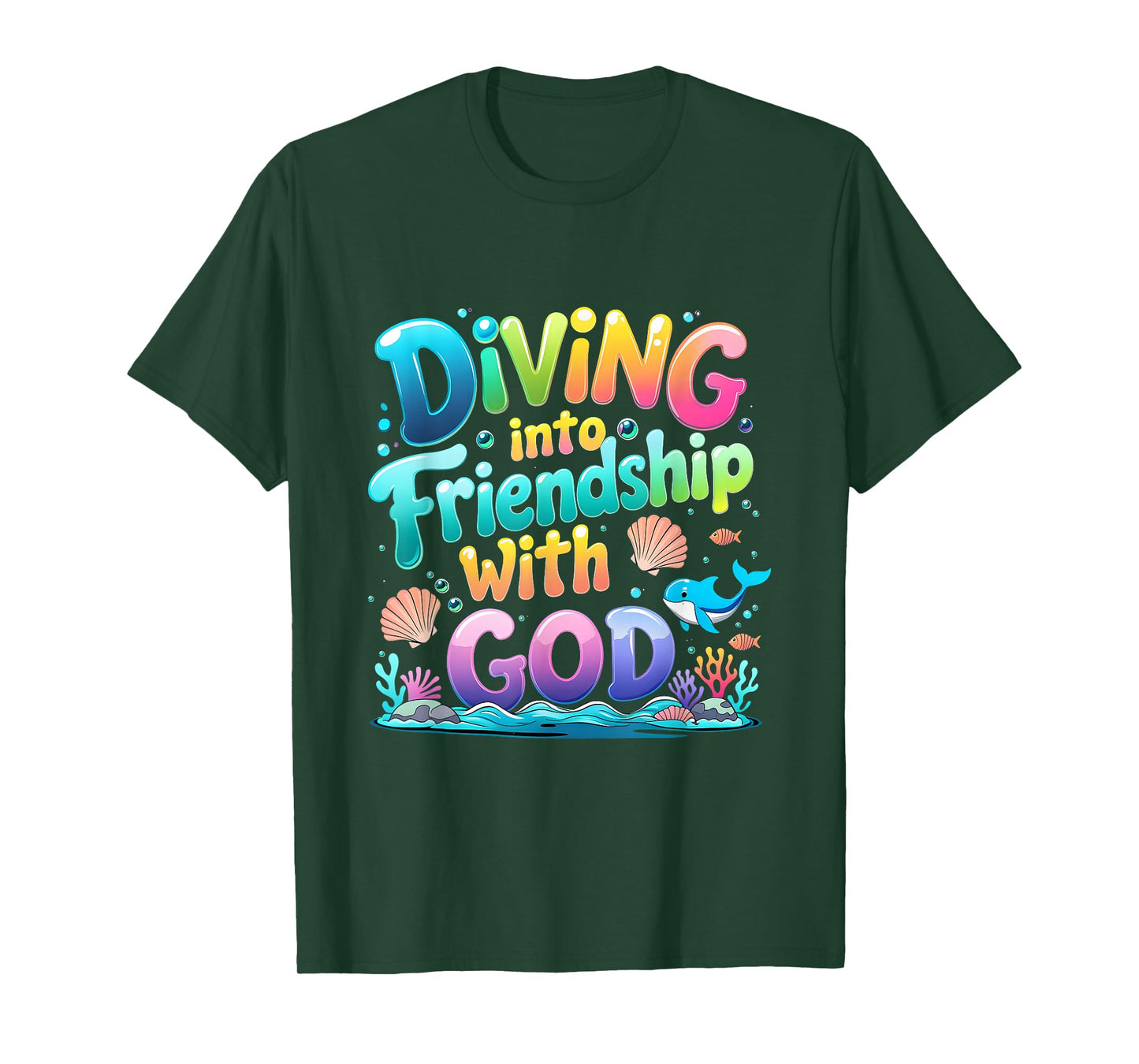 Christian Scuba VBS 2025 Diving Into Friendship With God T-Shirt