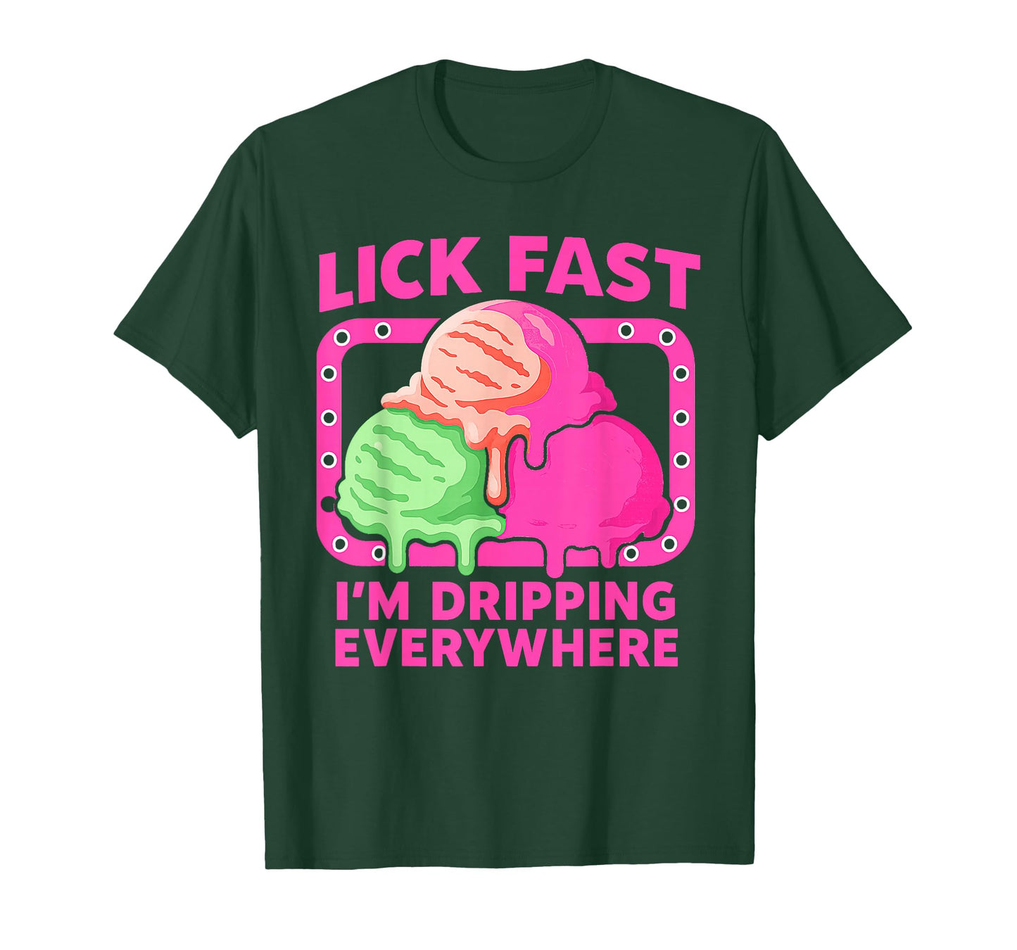 Ice Cream Cone Funny Icecream Quote Cute Flavors Saying T-Shirt
