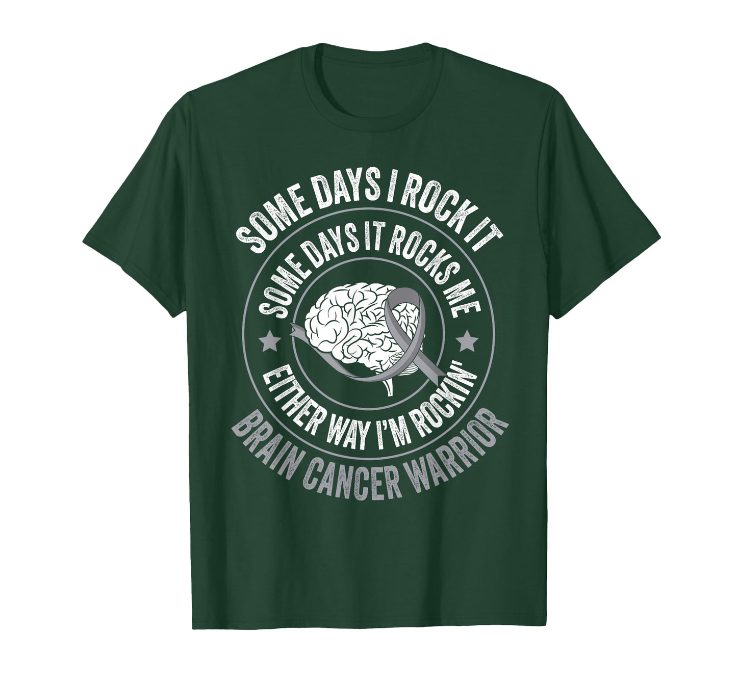 Brain Tumor Warrior Funny Brain Cancer T-Shirt