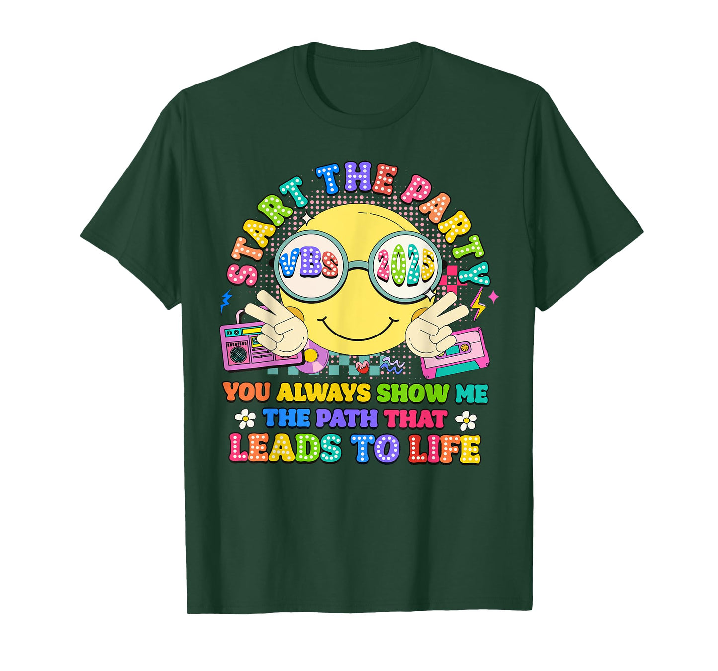 Groovy Start The Party VBS 2025 Show Me The Path Christian T-Shirt