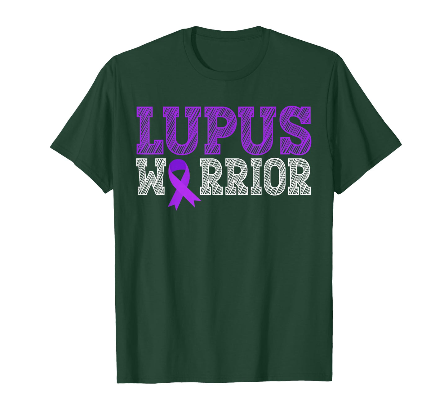 Lupus Warrior Purple Ribbon Lupus Awareness Month for Women T-Shirt