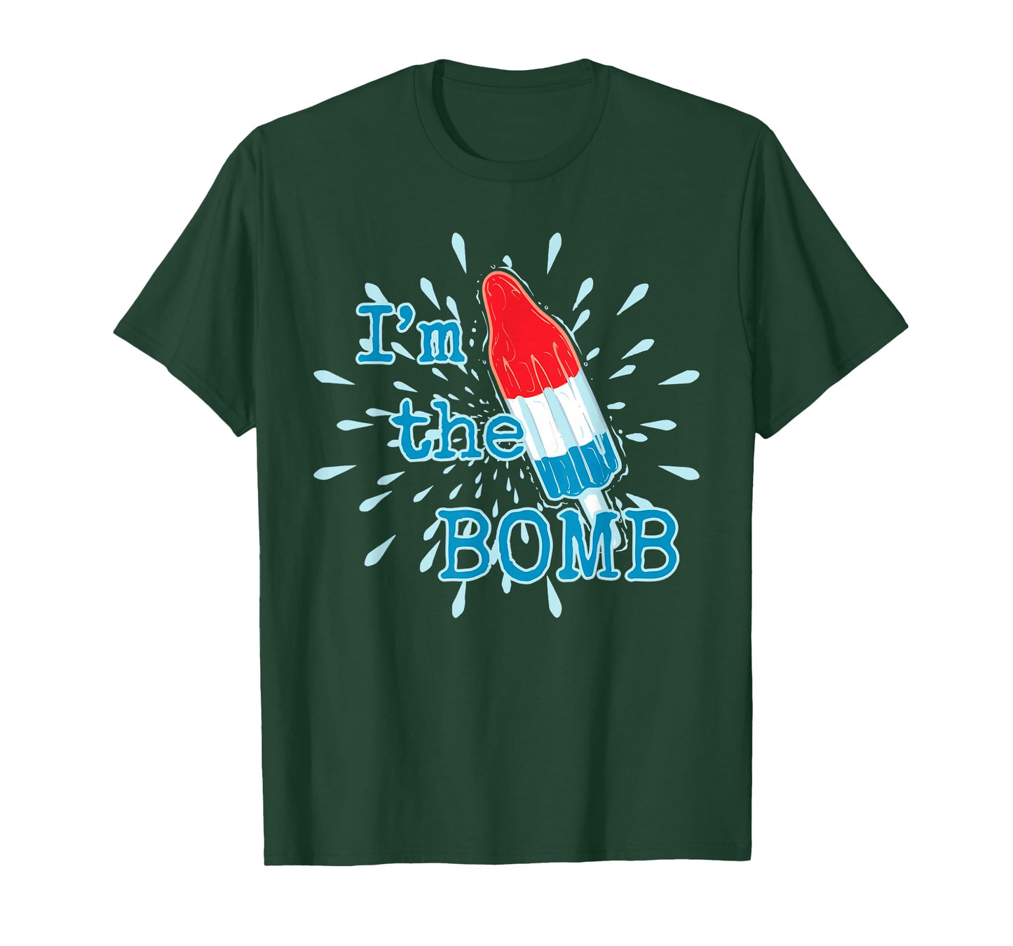 I'm The Bomb Funny Red White Blue Ice Cream T-Shirt