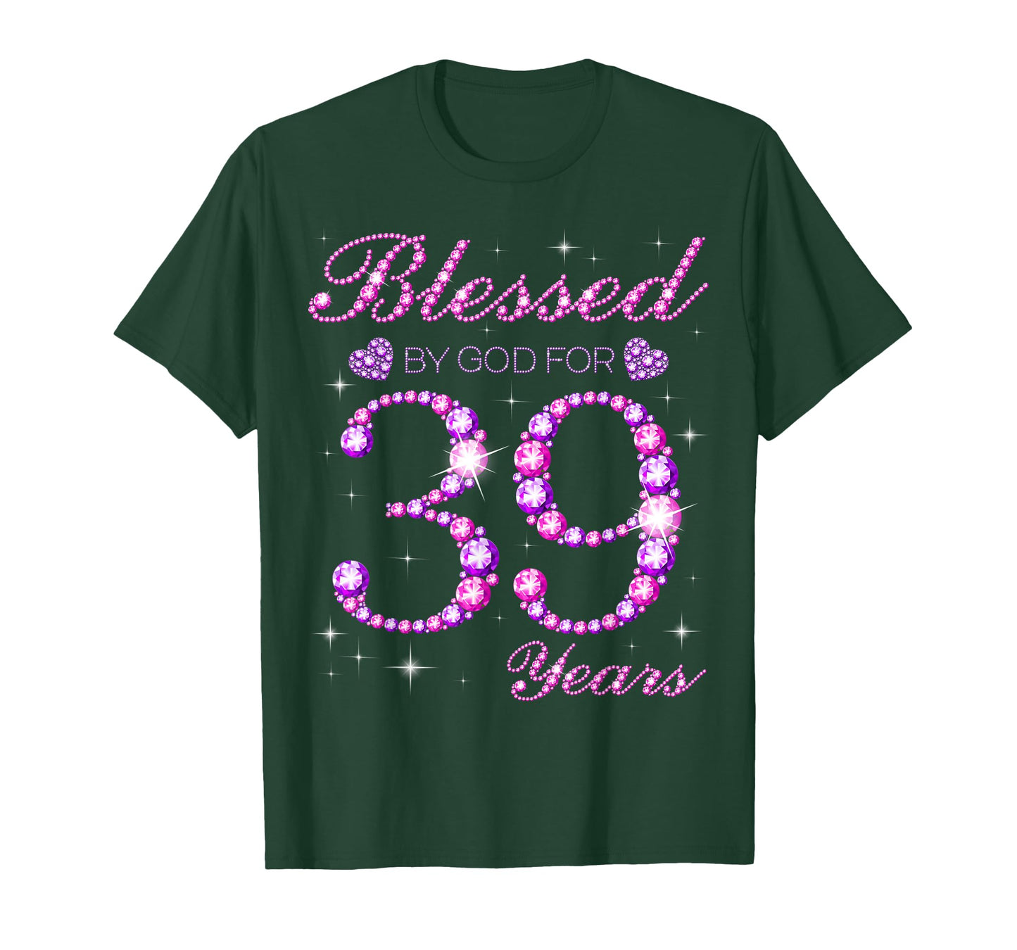 Blessed by God for 39 Years Old 39th Birthday Party T-Shirt