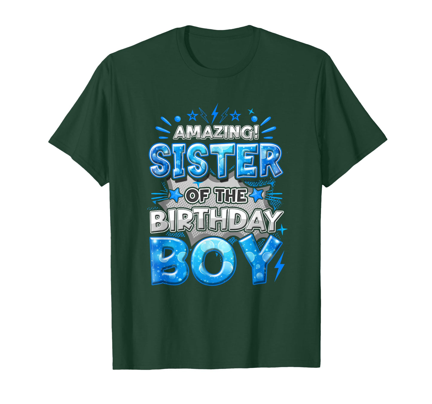 Amazing Sister Of The Birthday Boy Matching Family Party T-Shirt