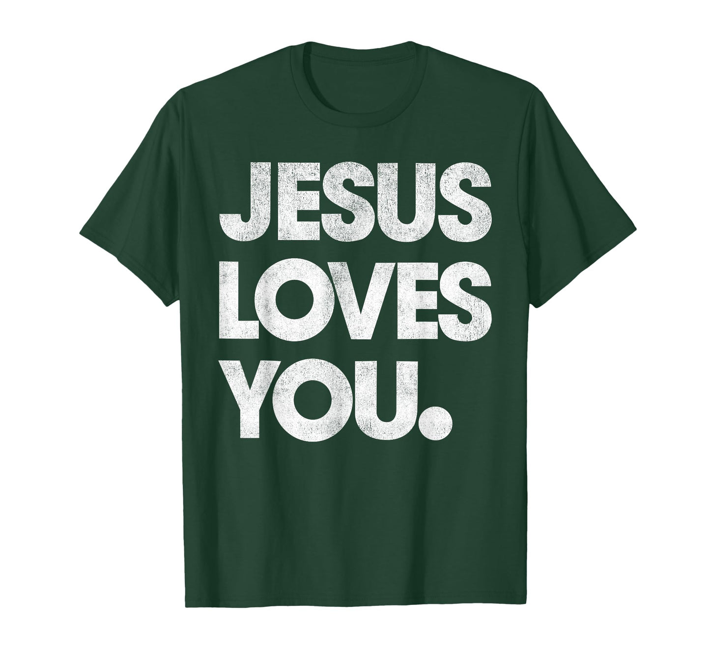 Jesus Loves You Graphic Christian (On Back) T-Shirt
