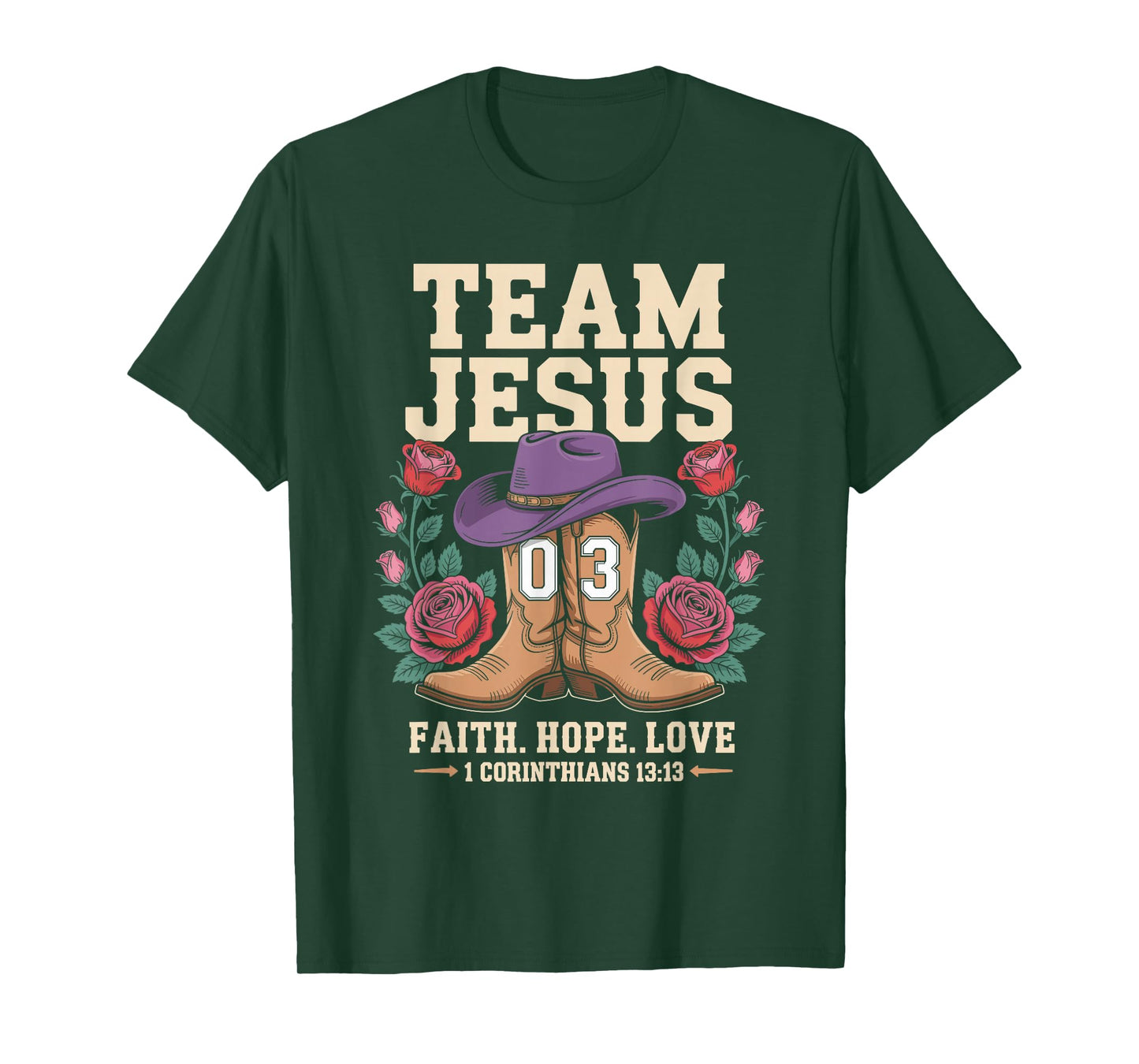 Christian - Team Jesus 03 Faith Hope Love T-Shirt