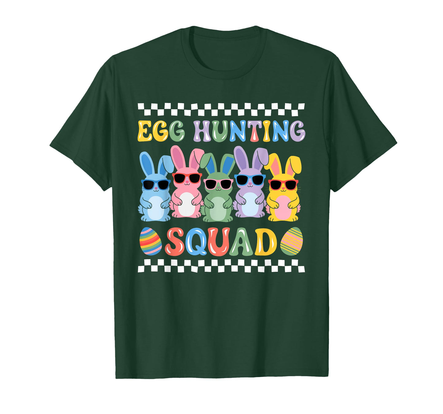 Happy Easter Bunny Egg Hunting Squad Crew Family Boy Girl T-Shirt
