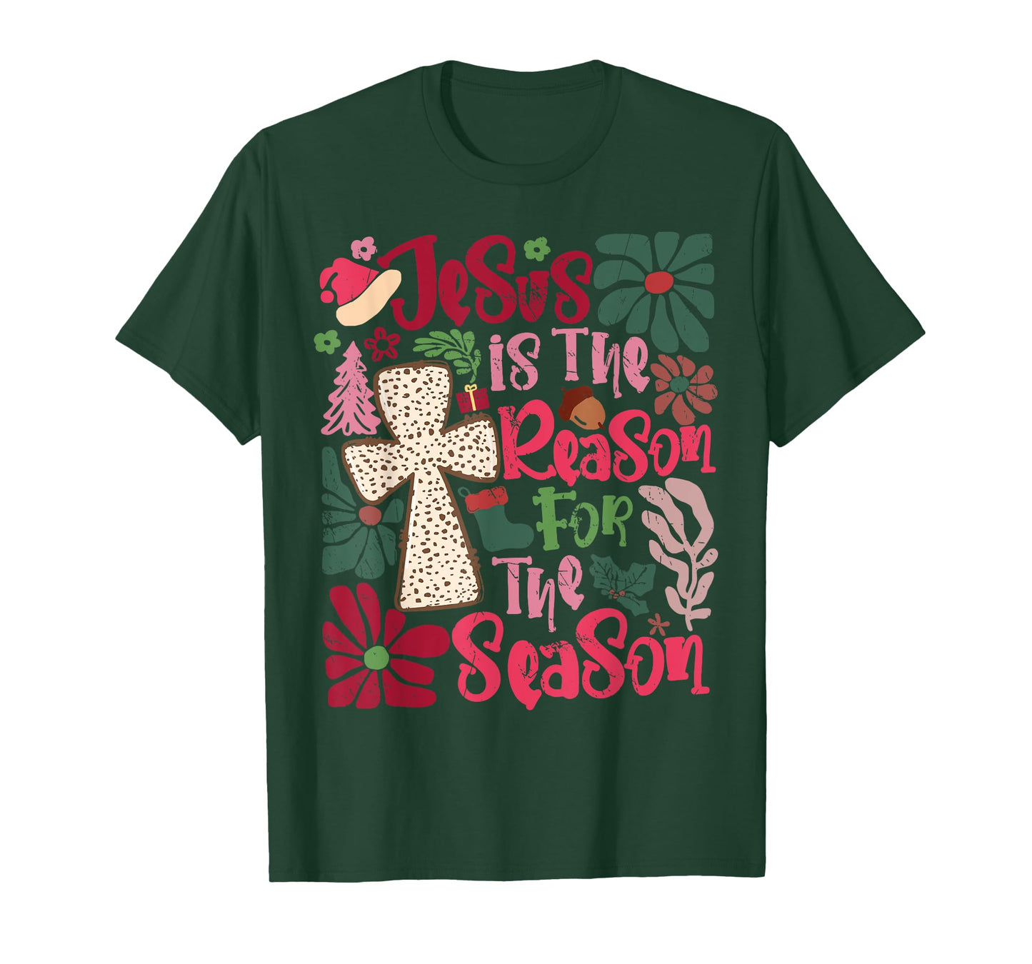 Jesus is The Reason for The Season Christian Faith Christmas T-Shirt