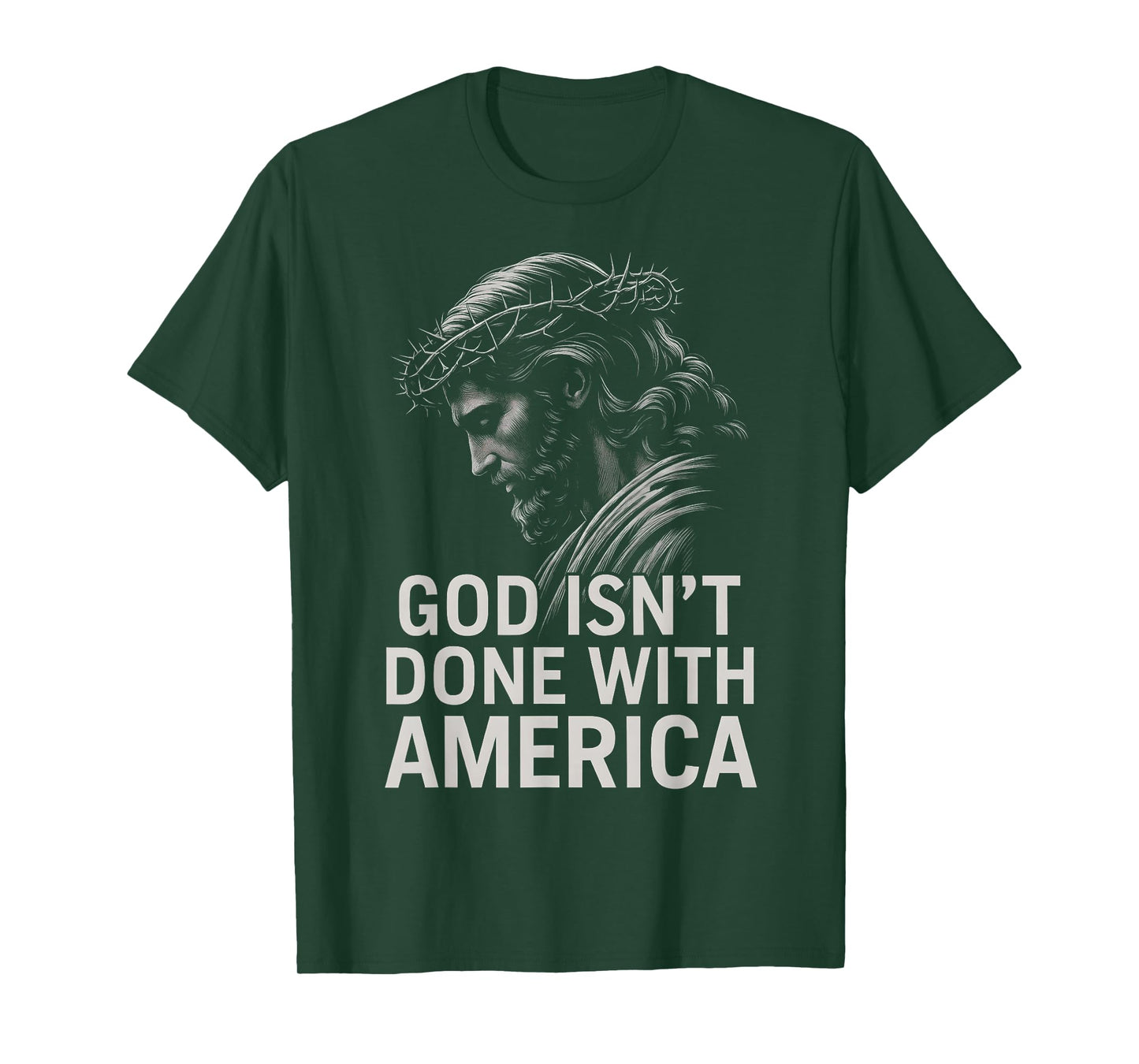 HUGvyn God Isn’t Done with America Christian Faith Patriotic T-Shirt