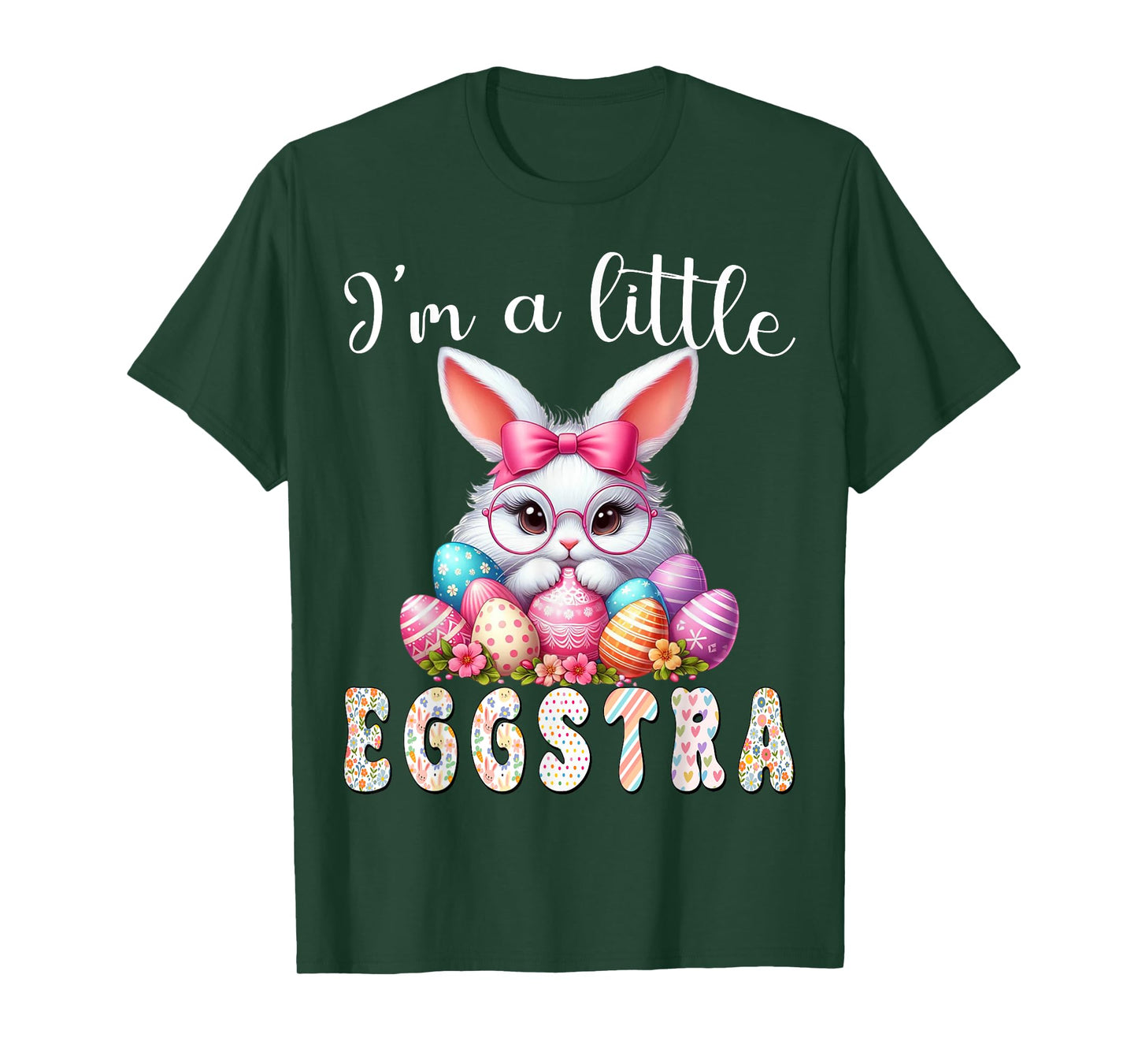 I’m A Little Eggstra Funny Easter Bunny Cute Kids Toddler T-Shirt