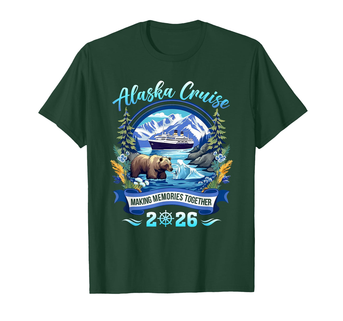 Matching Family Friends And Group Alaskan Alaska Cruise 2026 T-Shirt