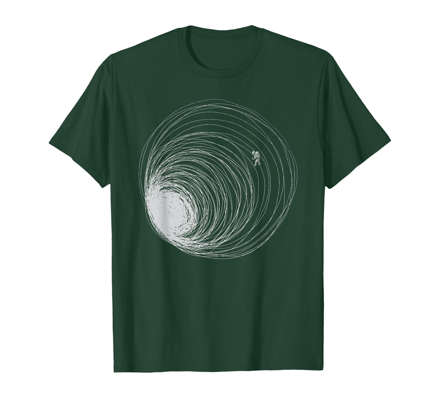 Black Hole Astronaut Lost in Space Illustration Universe T-Shirt