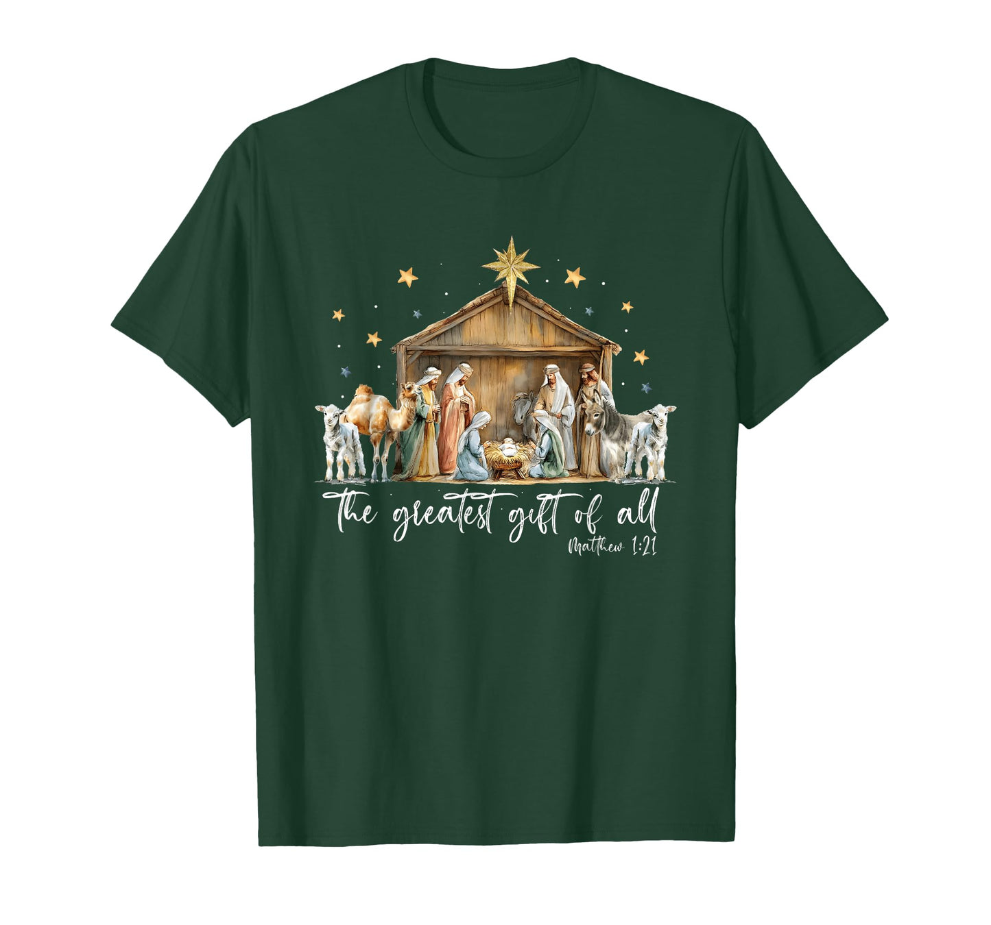 The Greatest Nativity Scene Jesus Christian Christmas T-Shirt