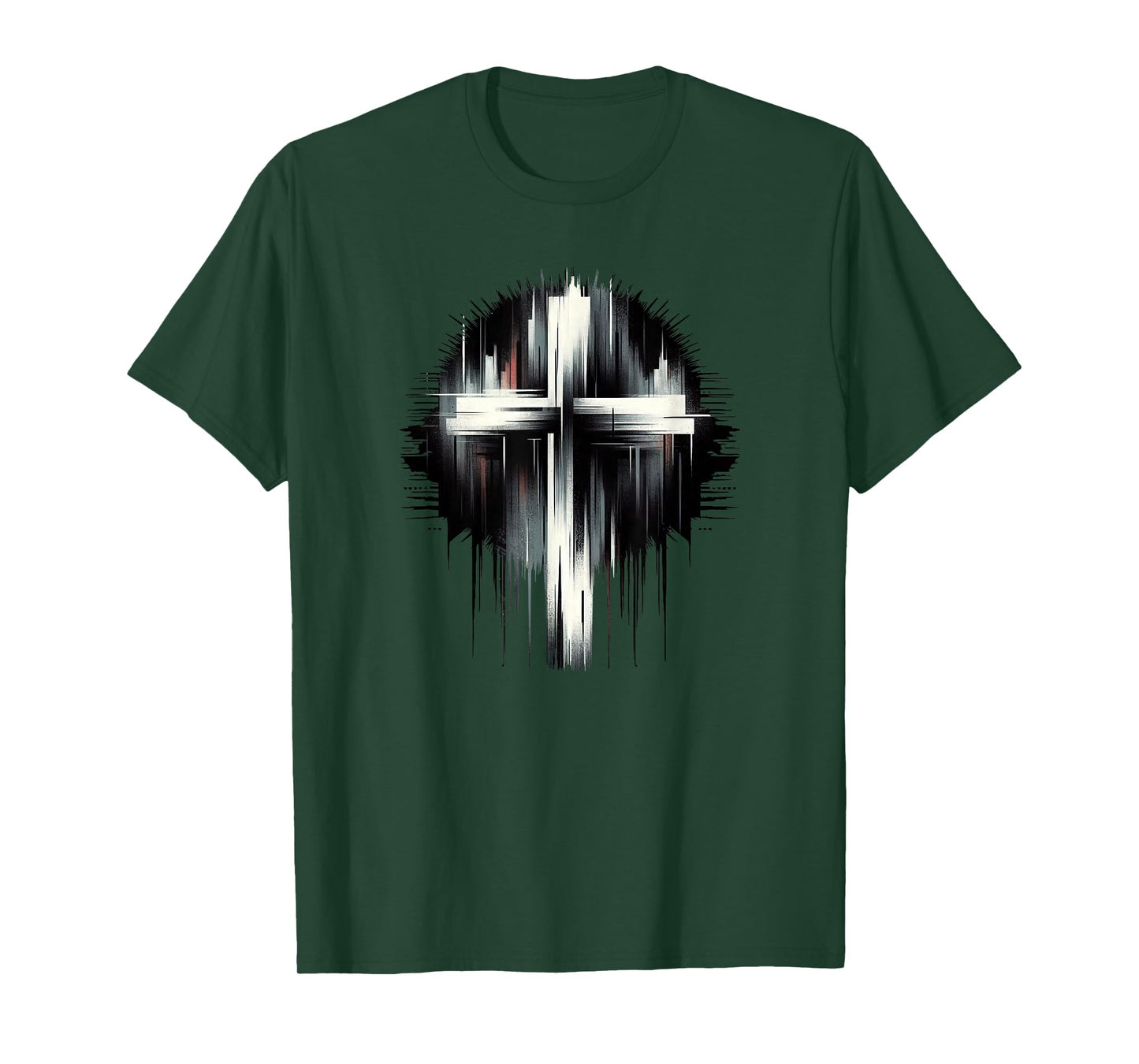 Stunning Street Art Graphic Christian Cross of Jesus Christ T-Shirt
