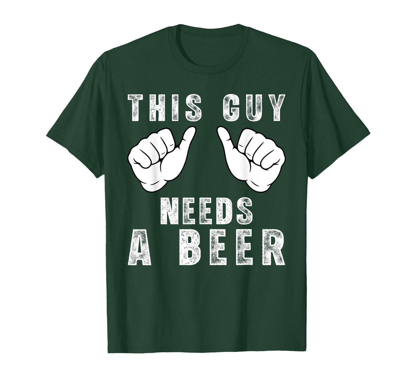 This Guy Needs A Beer - Funny Mens Drinking Gift T-Shirt