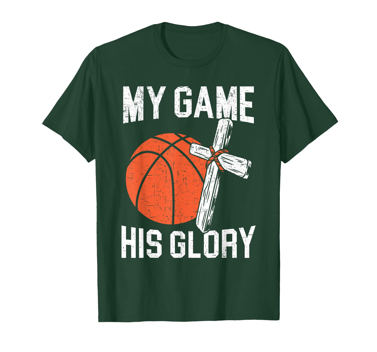 Basketball And Jesus Christ Christian Believer Hooper T-Shirt