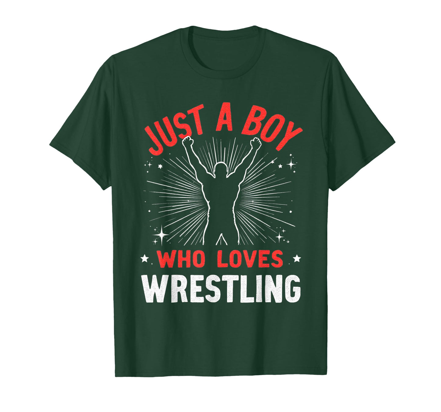 Just A Boy Who Loves Wrestling, Boys & Kids, Wrestler Boy T-Shirt