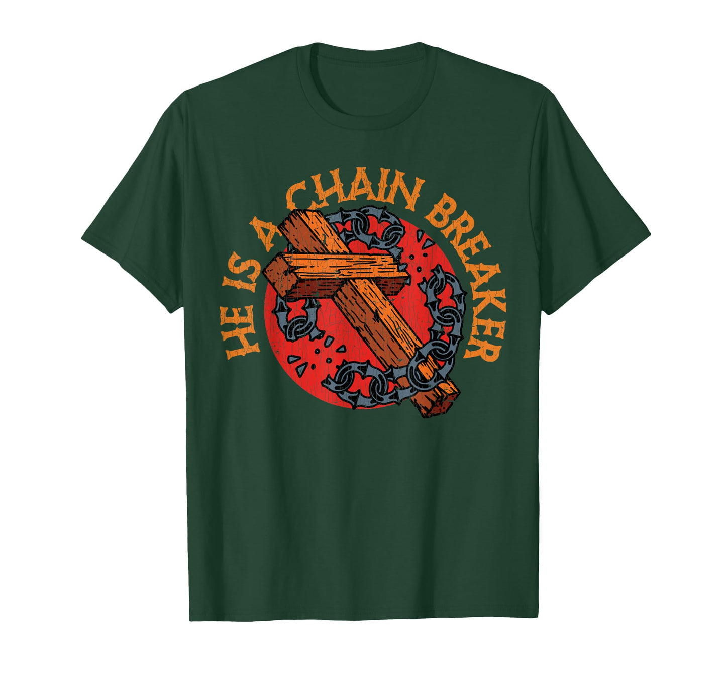 Vintage Christian Apparel Clothing Gifts Chain Breaker T-Shirt