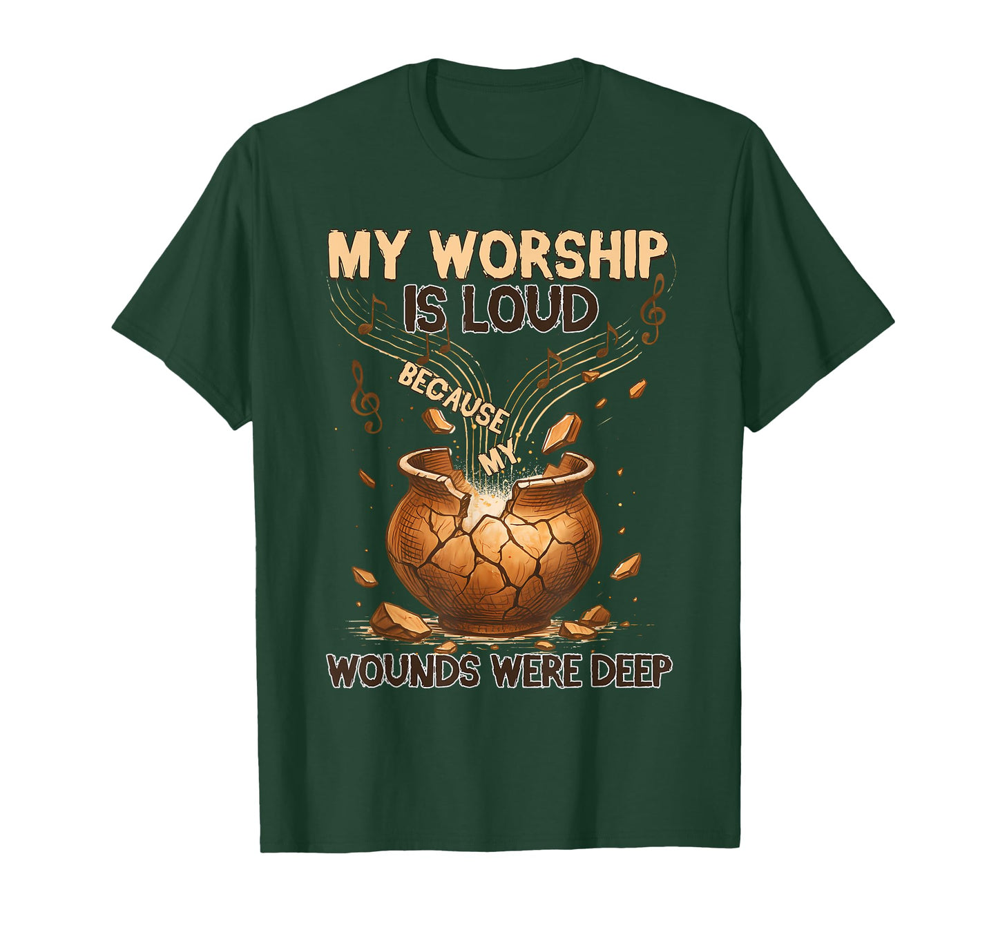 My Worship is Loud Because My Wounds were Deep Halloween Tee T-Shirt