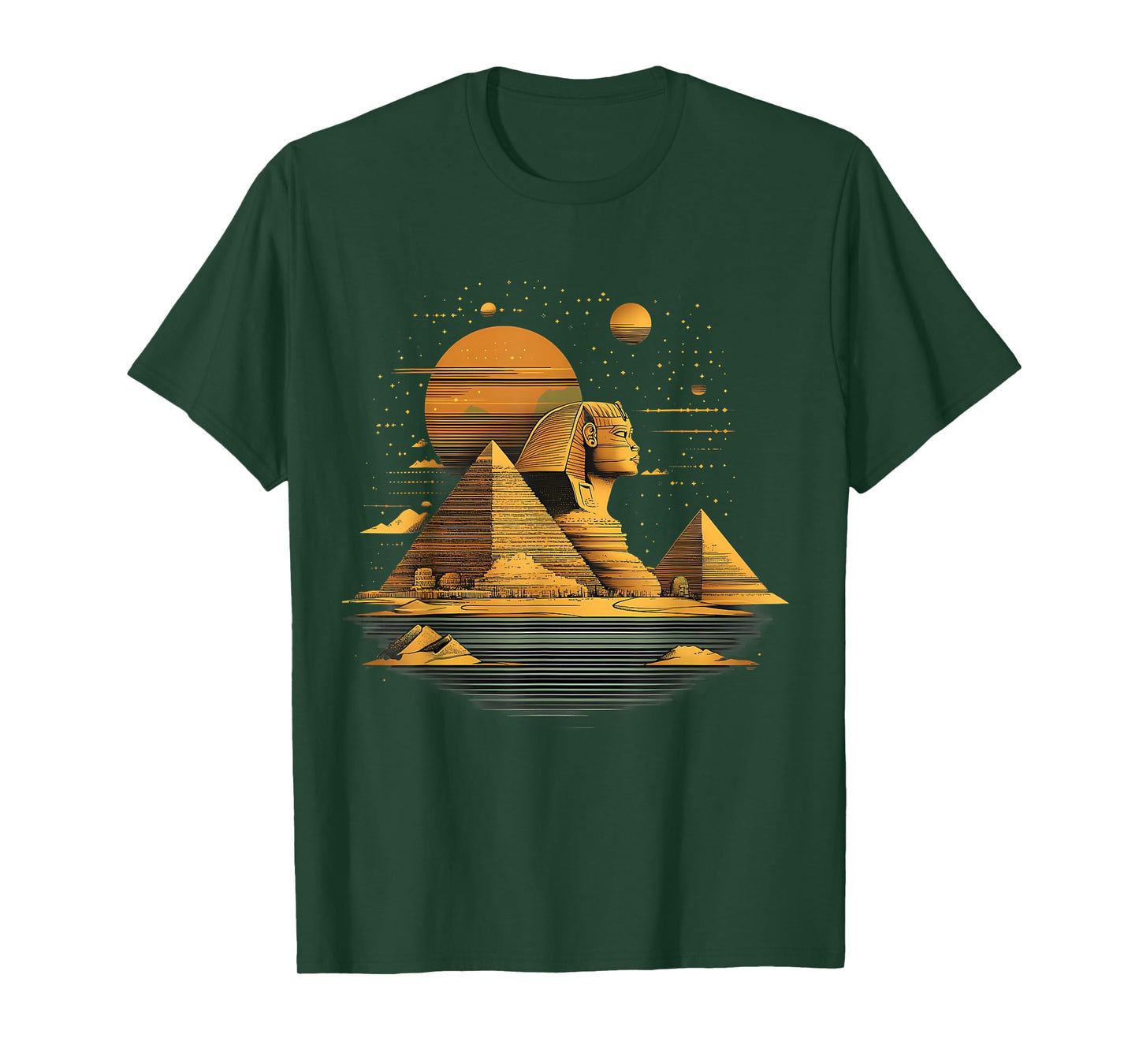 Ancient Egypt Tutankhamun Sphinx Pyramid Egypt Mythology T-Shirt